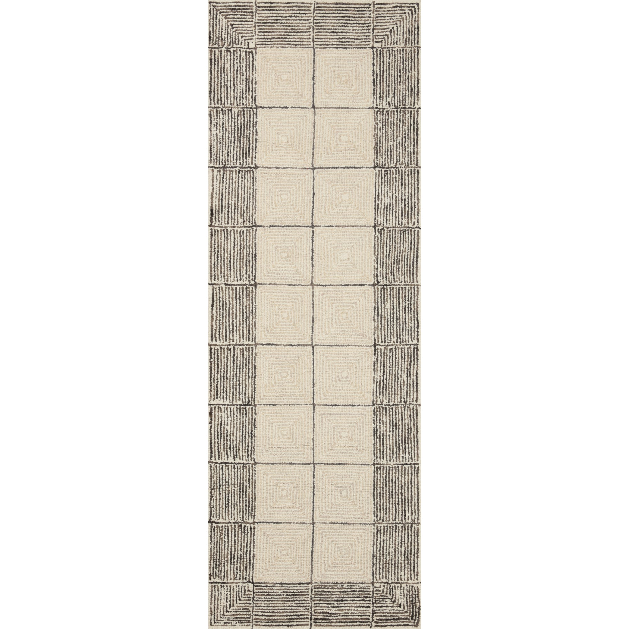 Chris Loves Julia x Loloi Francis Cream/Black Rug