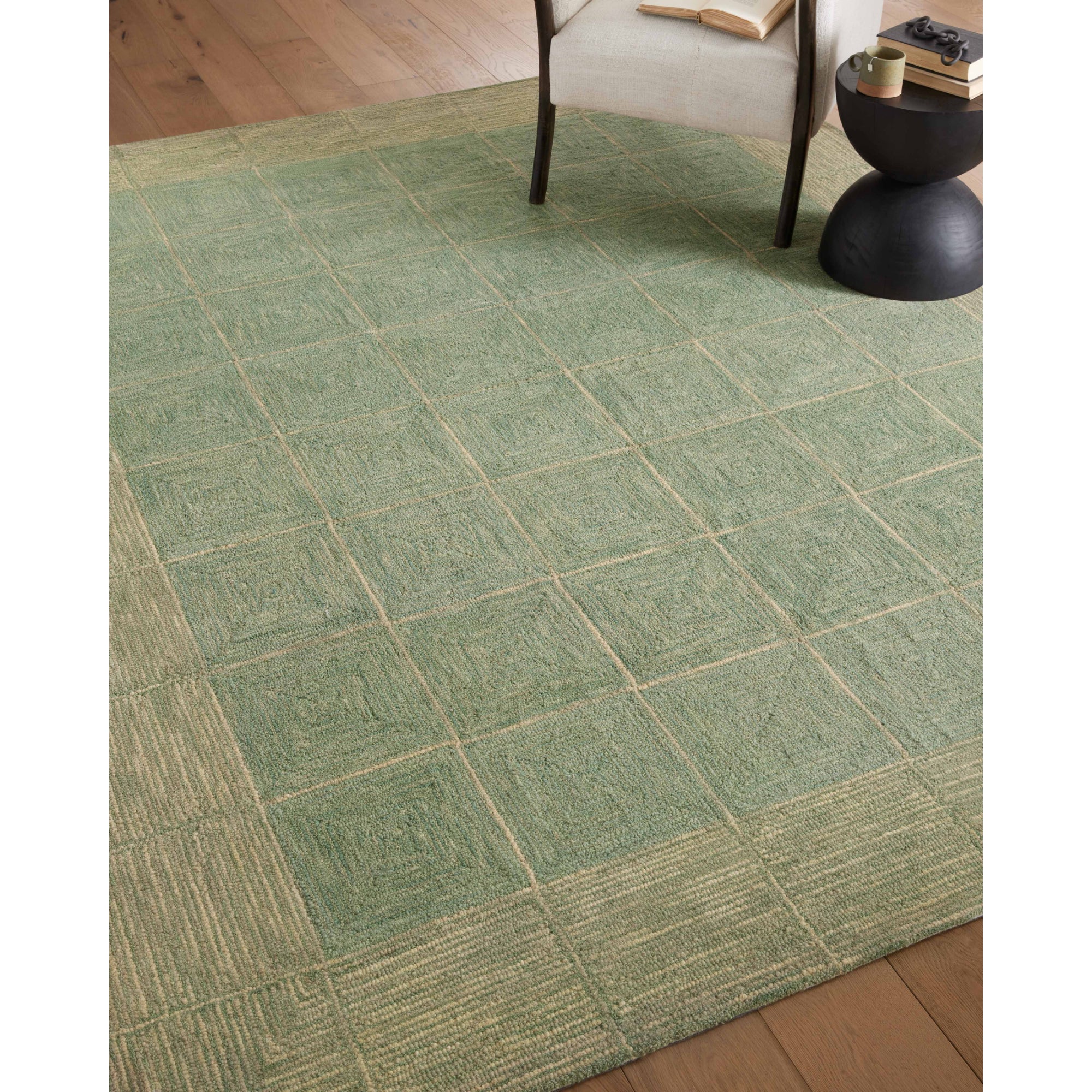 Chris Loves Julia x Loloi Francis Green/Natural Rug