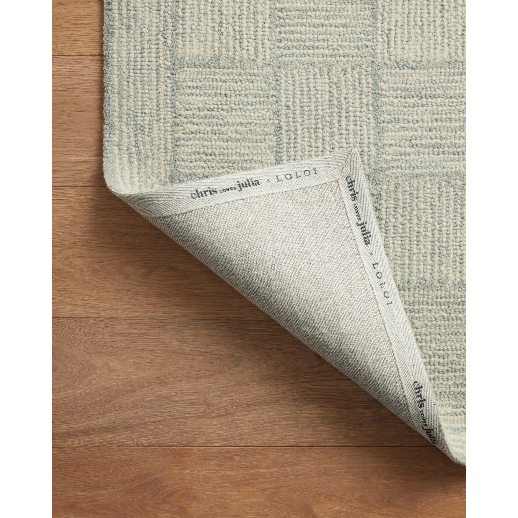 Chris Loves Julia x Loloi Francis Silver/Sky Rug
