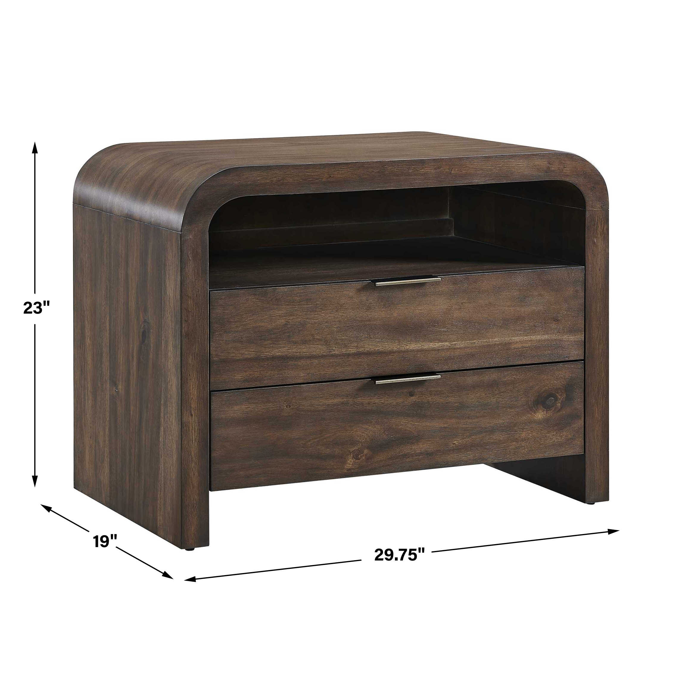 Uttermost Decatur Dark Walnut Side Table