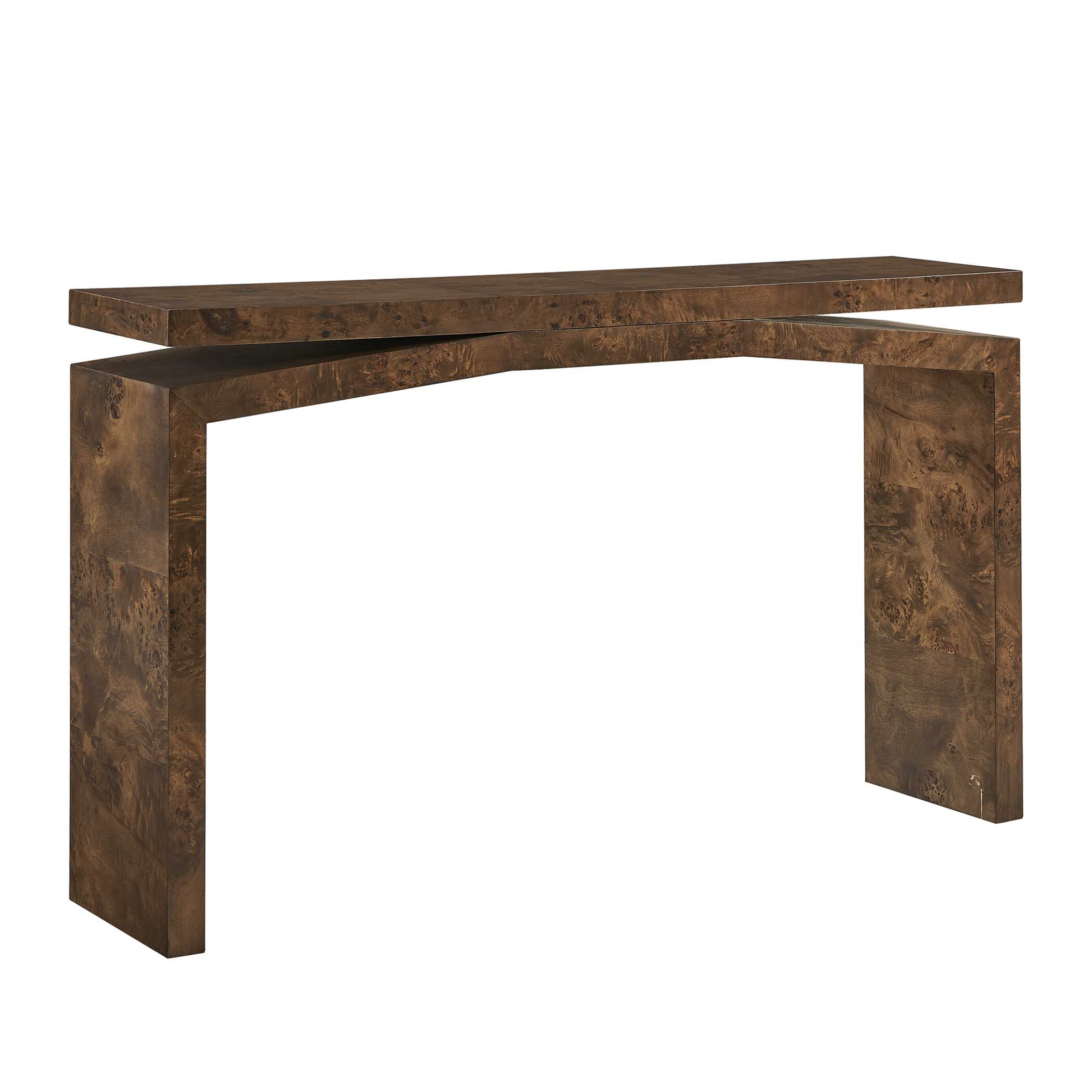 Uttermost Naoko Burl Wood Console Table