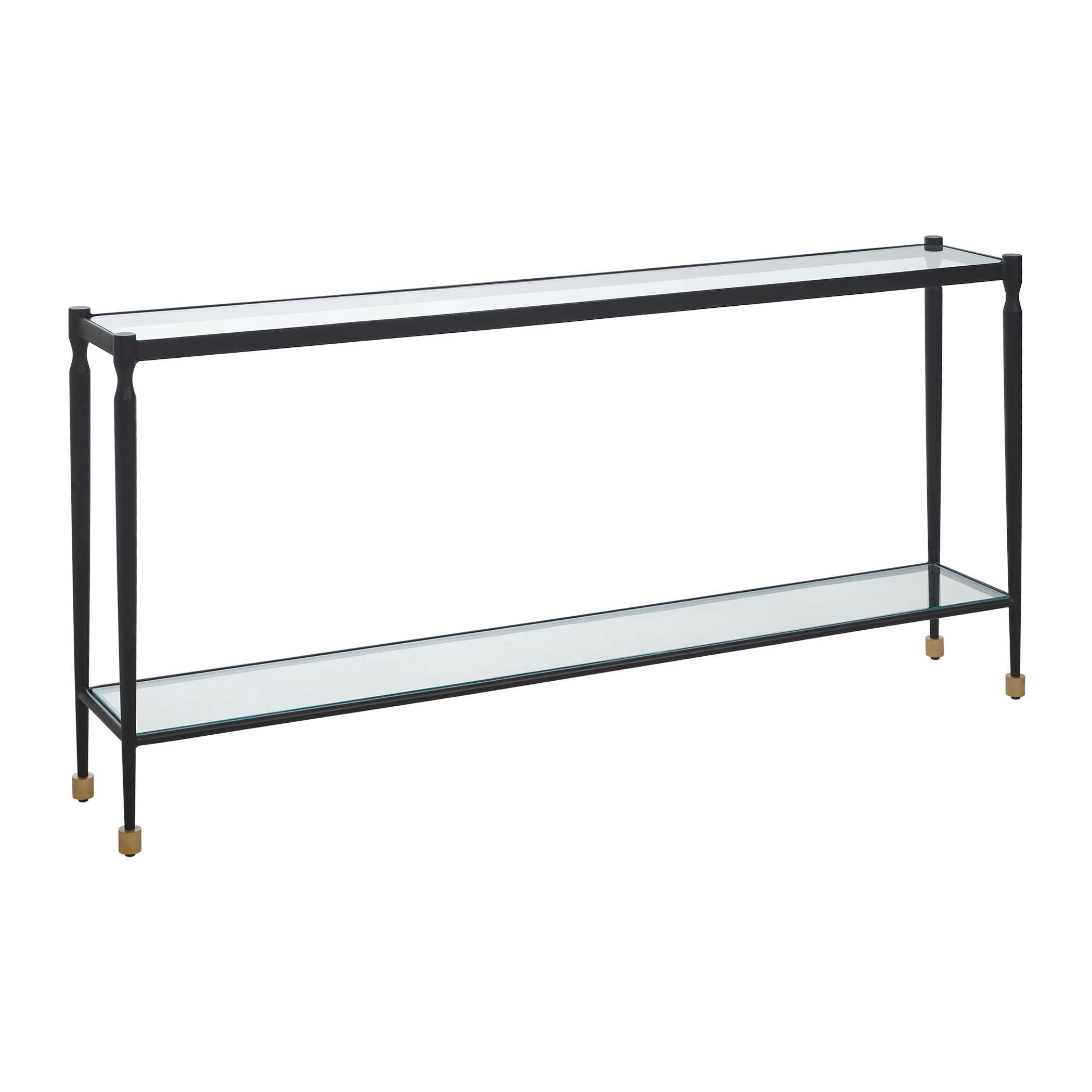 Uttermost Javana Glass/Iron Console Table