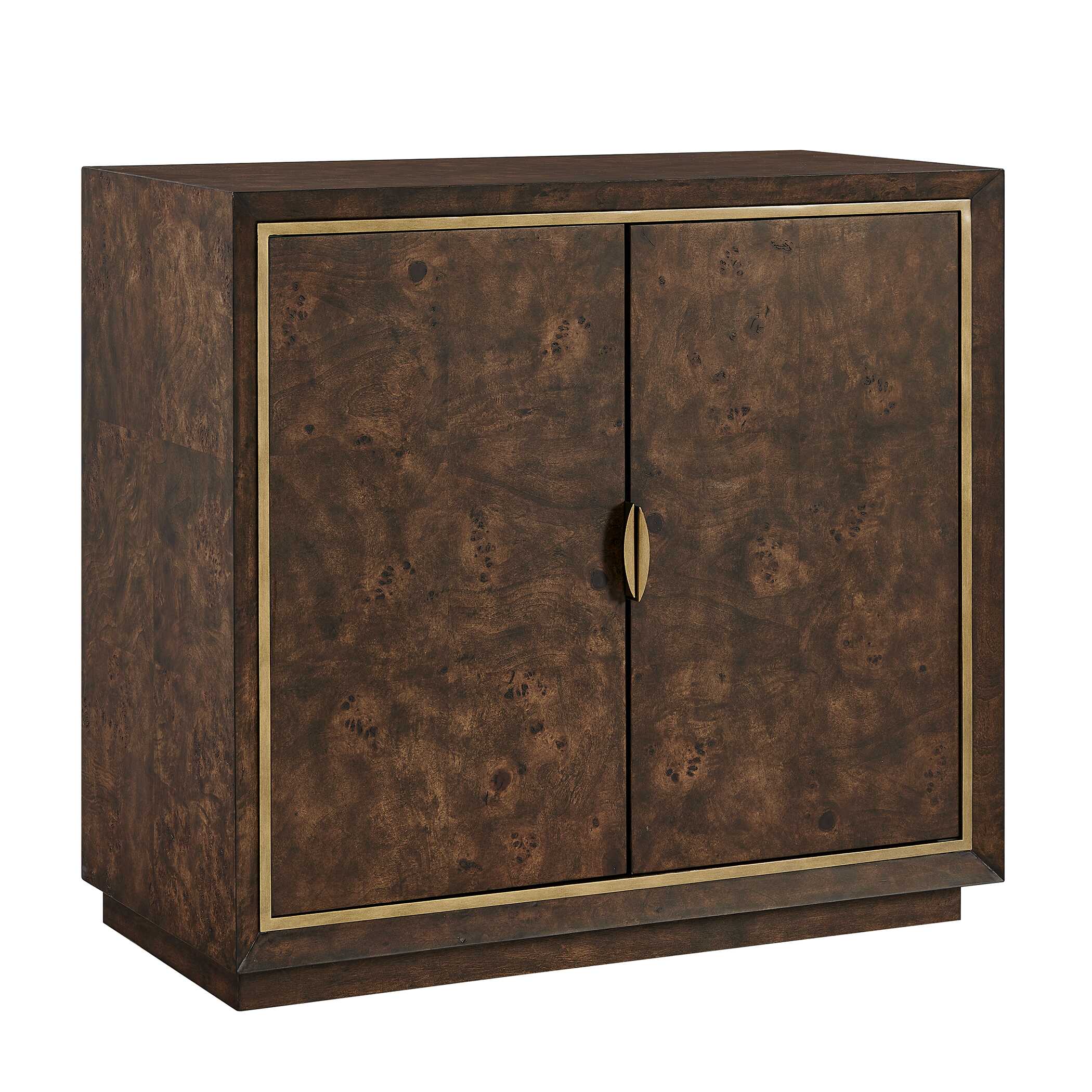 Uttermost Flores Burl Wood 2 Door Cabinet