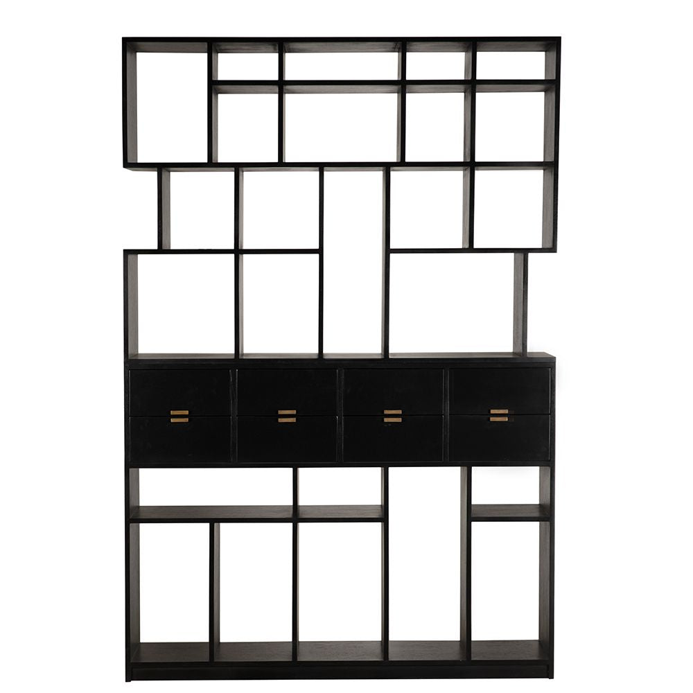 Grobius Bookcase - Hand Rubbed Black