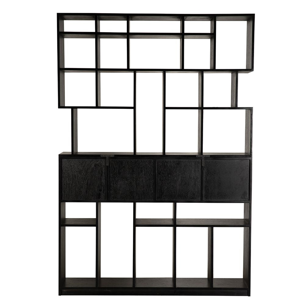 Grobius Bookcase - Hand Rubbed Black