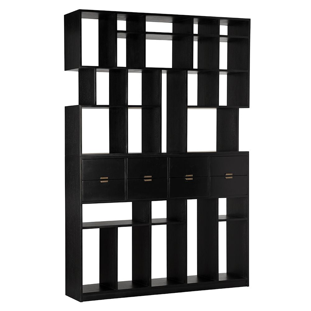 Grobius Bookcase - Hand Rubbed Black