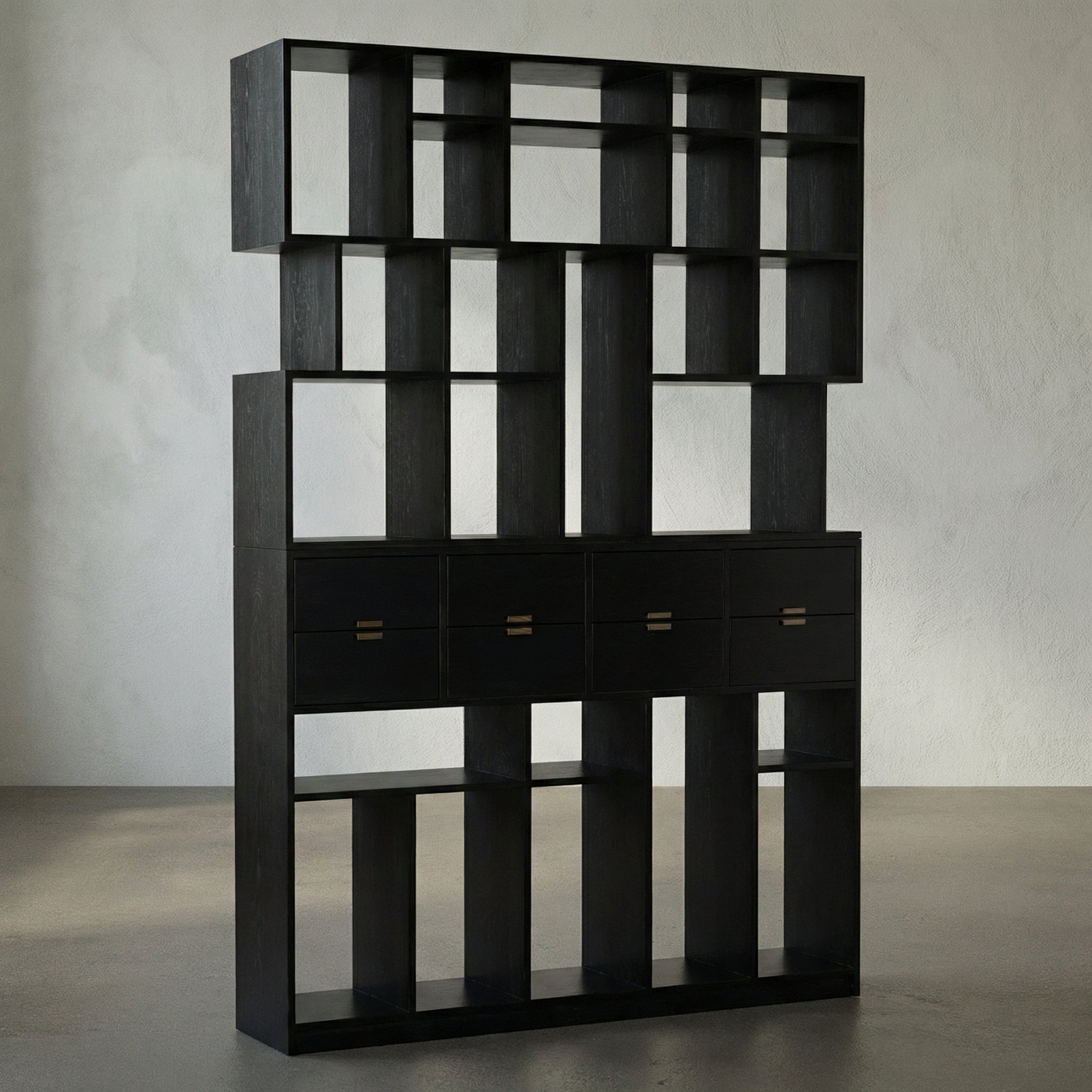 Grobius Bookcase - Hand Rubbed Black