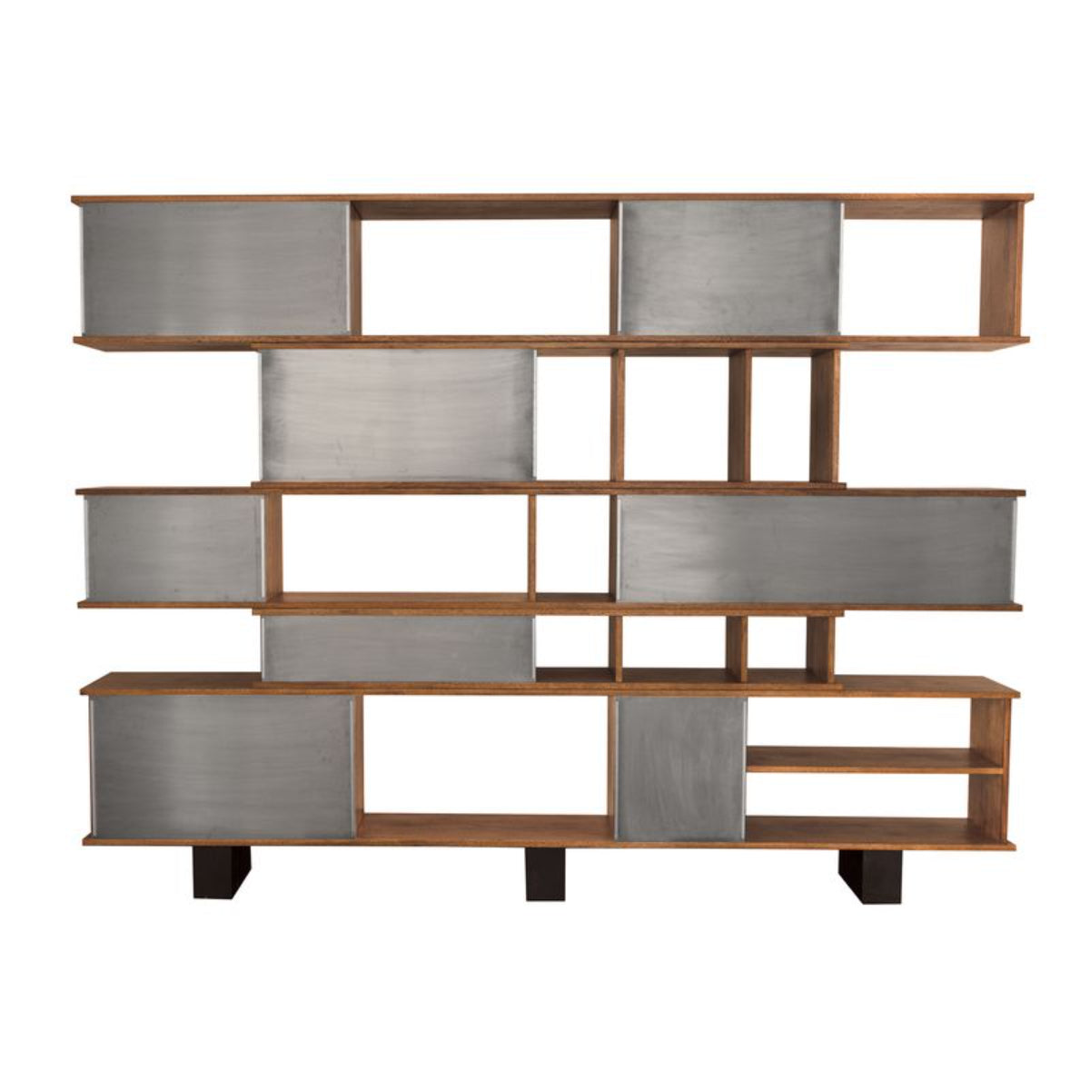 Cyrus Shelving with Aluminum Panels by Noir