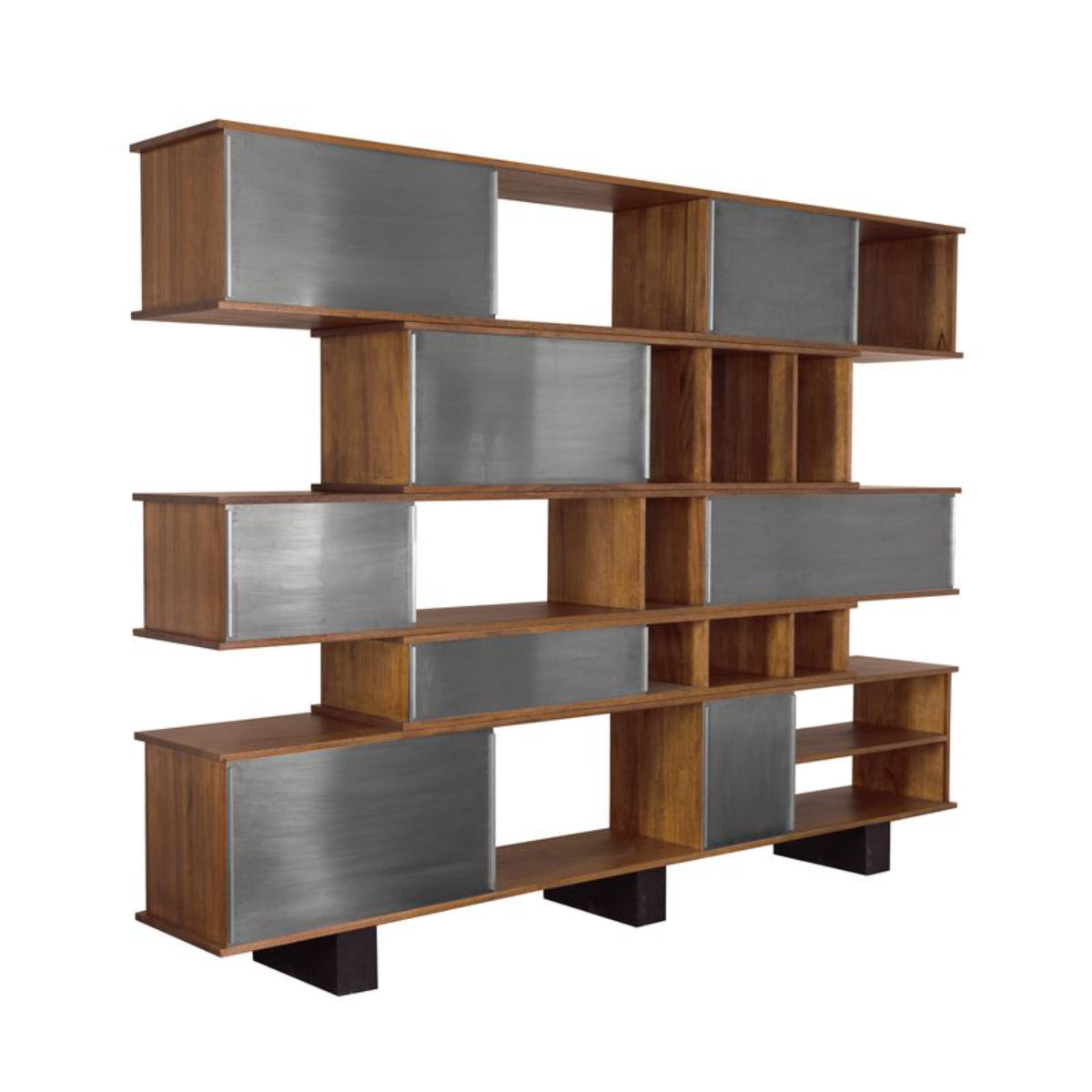 Cyrus Shelving with Aluminum Panels by Noir