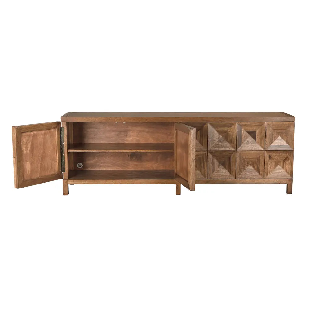 Quadrant 4 Door Sideboard - Dark Walnut