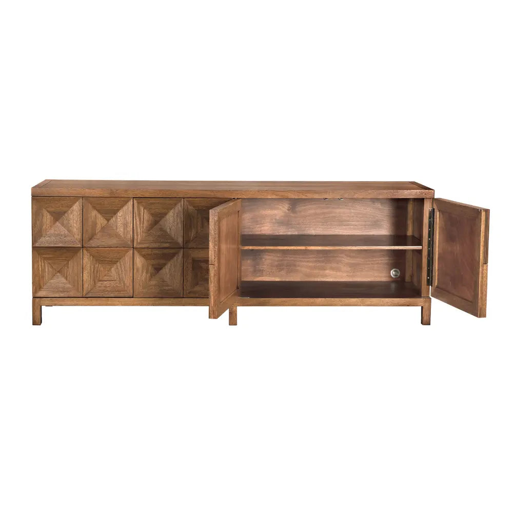 Quadrant 4 Door Sideboard - Dark Walnut