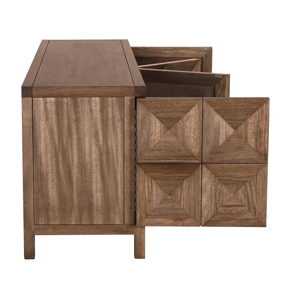 Quadrant 4 Door Sideboard - Dark Walnut