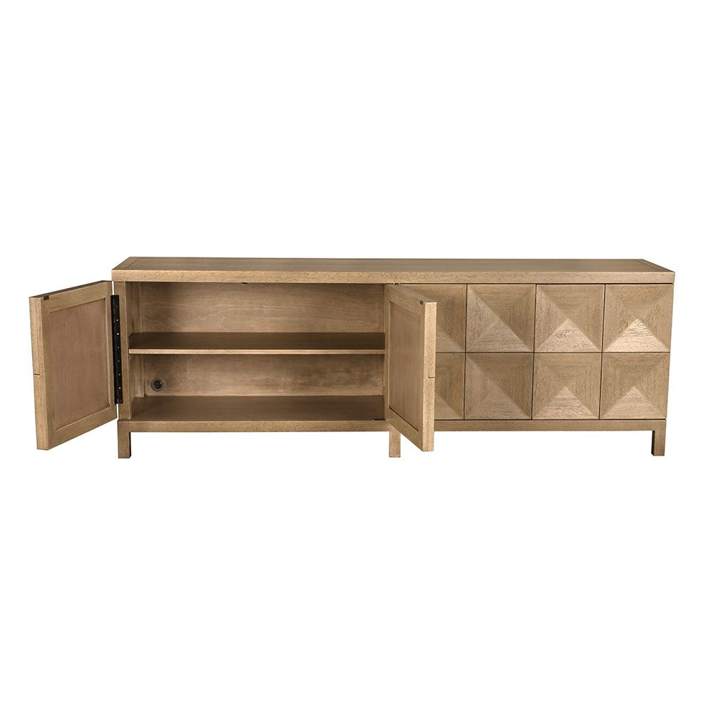 Quadrant 4 Door Sideboard - Washed Walnut