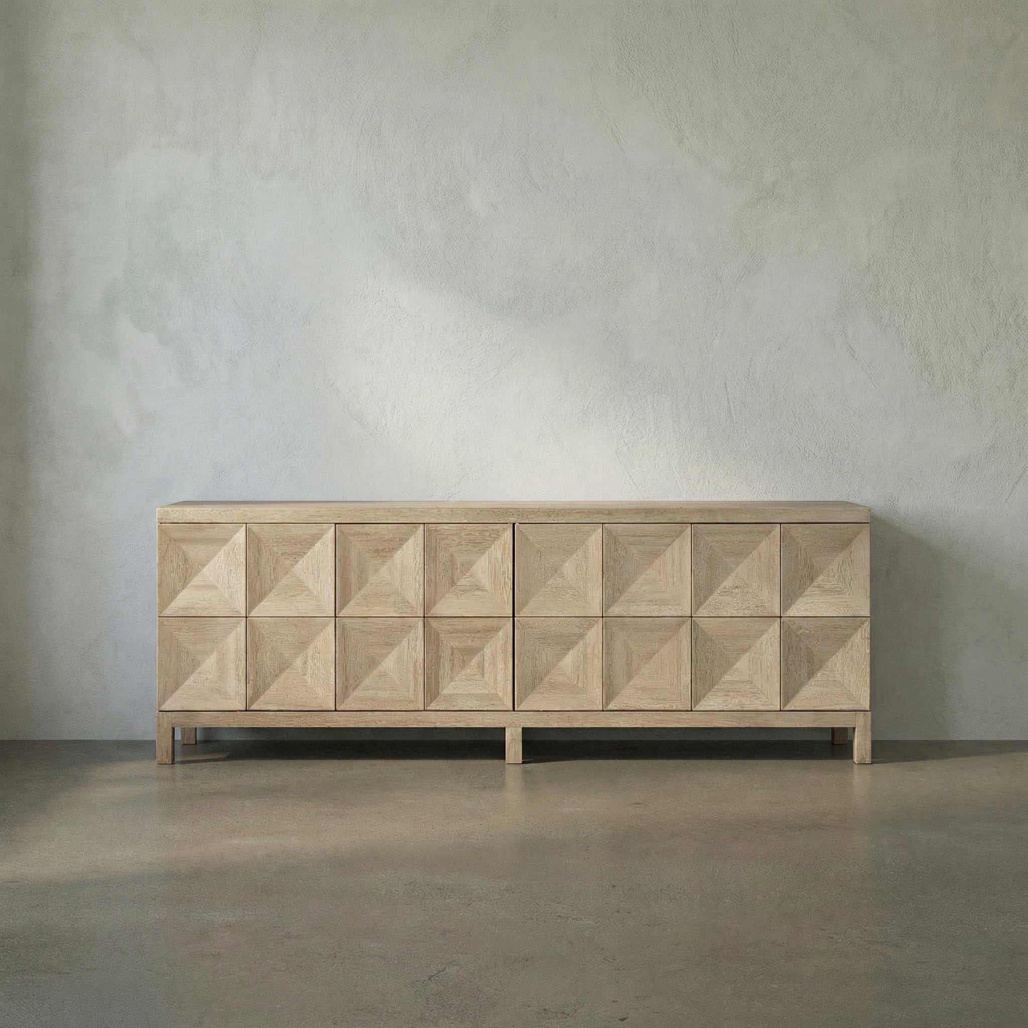 Quadrant 4 Door Sideboard - Washed Walnut