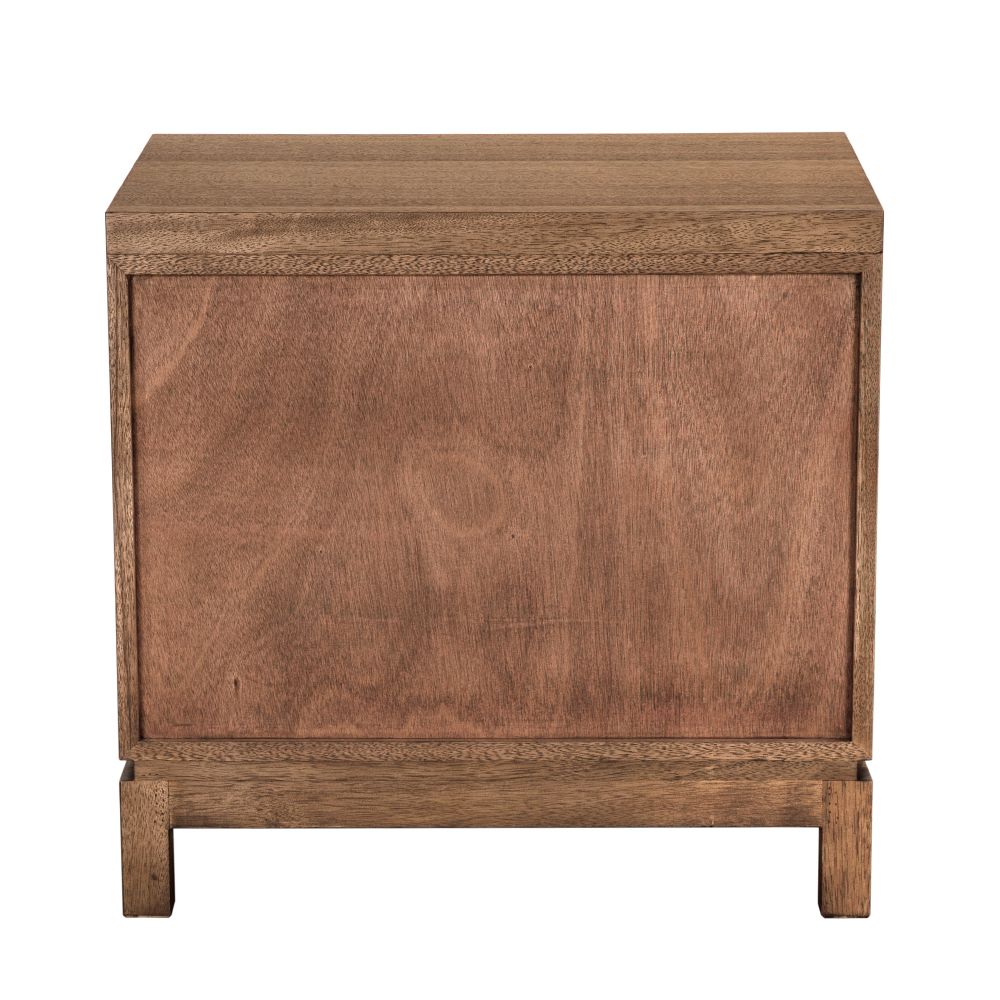 Musashi 2 Drawer Small Cabinet - Dark Walnut