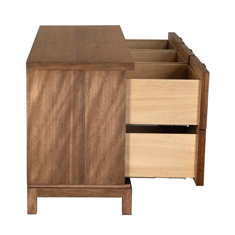 Musashi 6 Drawer Cabinet - Dark Walnut
