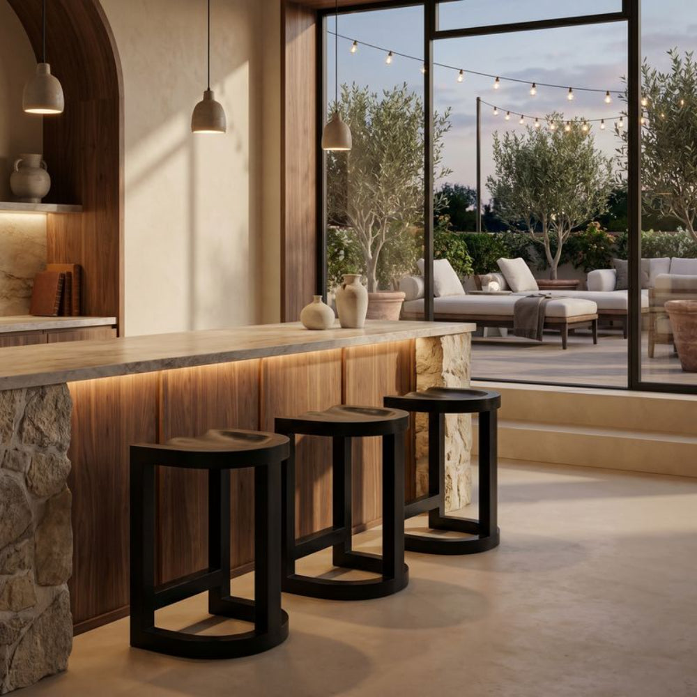 Saddle Counter Stool
