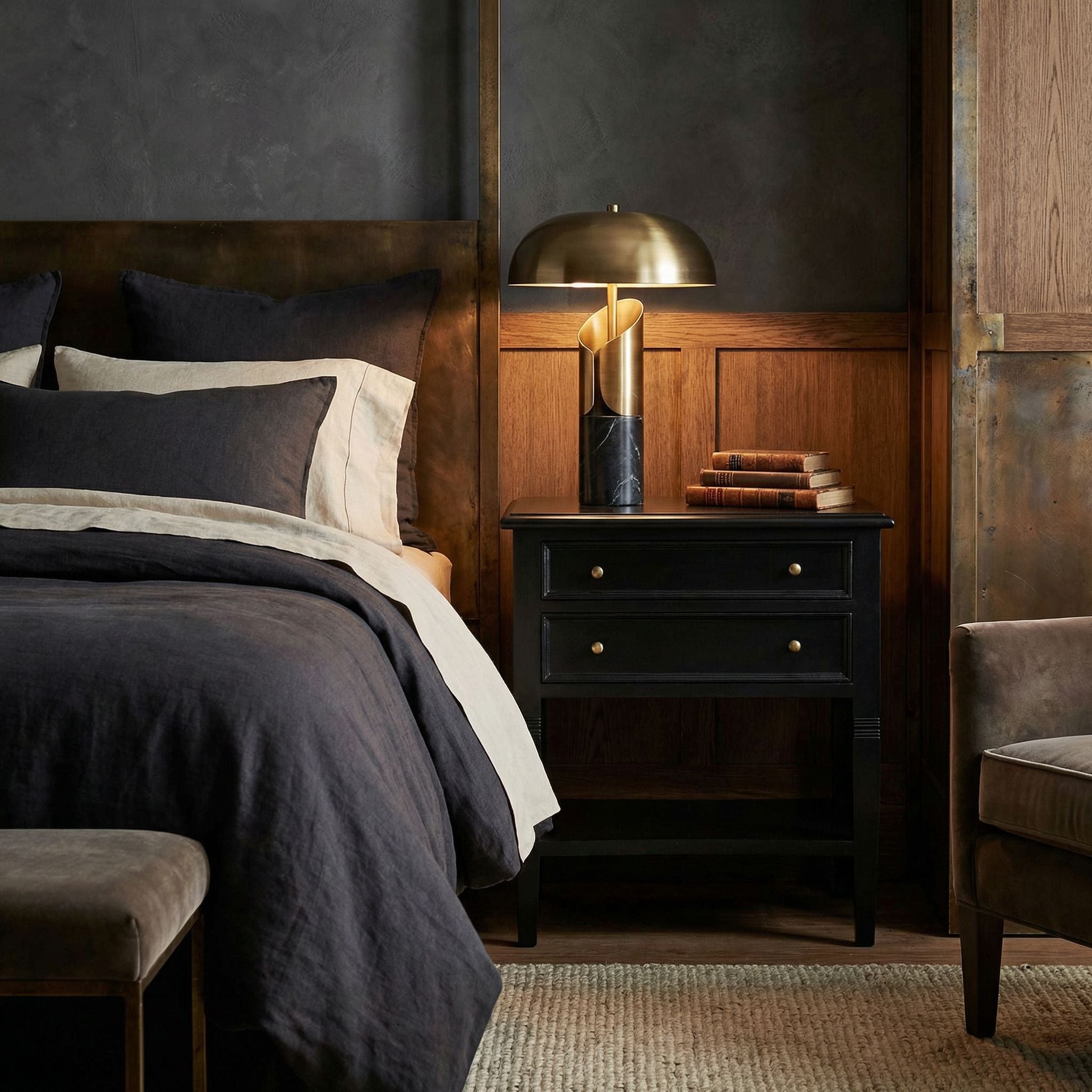 Oxford 2-Drawer Side Table