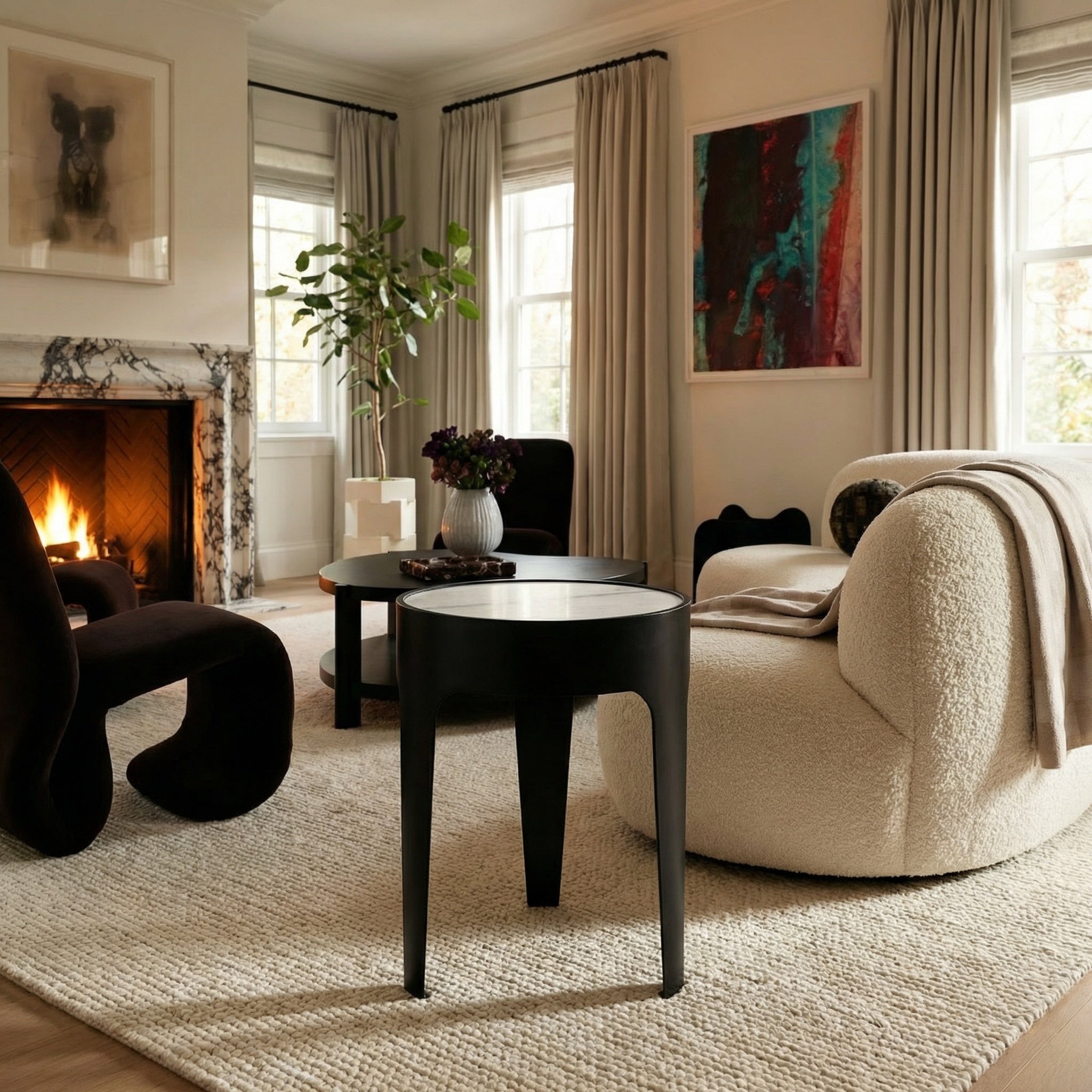 Cylinder Side Table