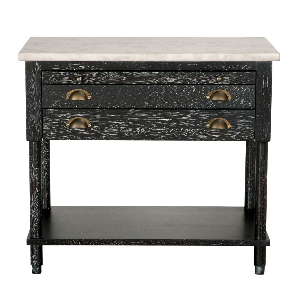 Artemio Side Table with Marble Top