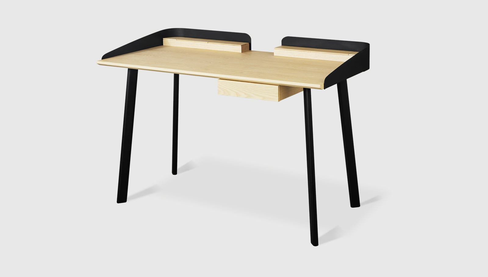 Gander Desk (Online Only) Blonde Ash / BlackDesk Gus*  Blonde Ash Black  Four Hands, Mid Century Modern Furniture, Old Bones Furniture Company, Old Bones Co, Modern Mid Century, Designer Furniture, https://www.oldbonesco.com/