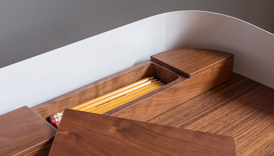 Gander Desk (Online Only) Desk Gus*     Four Hands, Mid Century Modern Furniture, Old Bones Furniture Company, Old Bones Co, Modern Mid Century, Designer Furniture, https://www.oldbonesco.com/