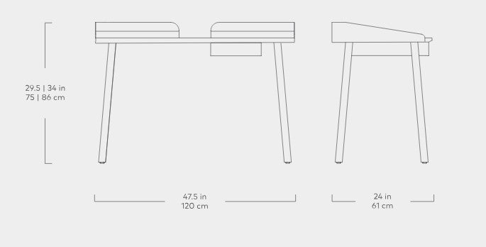 Gander Desk (Online Only) Desk Gus*     Four Hands, Mid Century Modern Furniture, Old Bones Furniture Company, Old Bones Co, Modern Mid Century, Designer Furniture, https://www.oldbonesco.com/