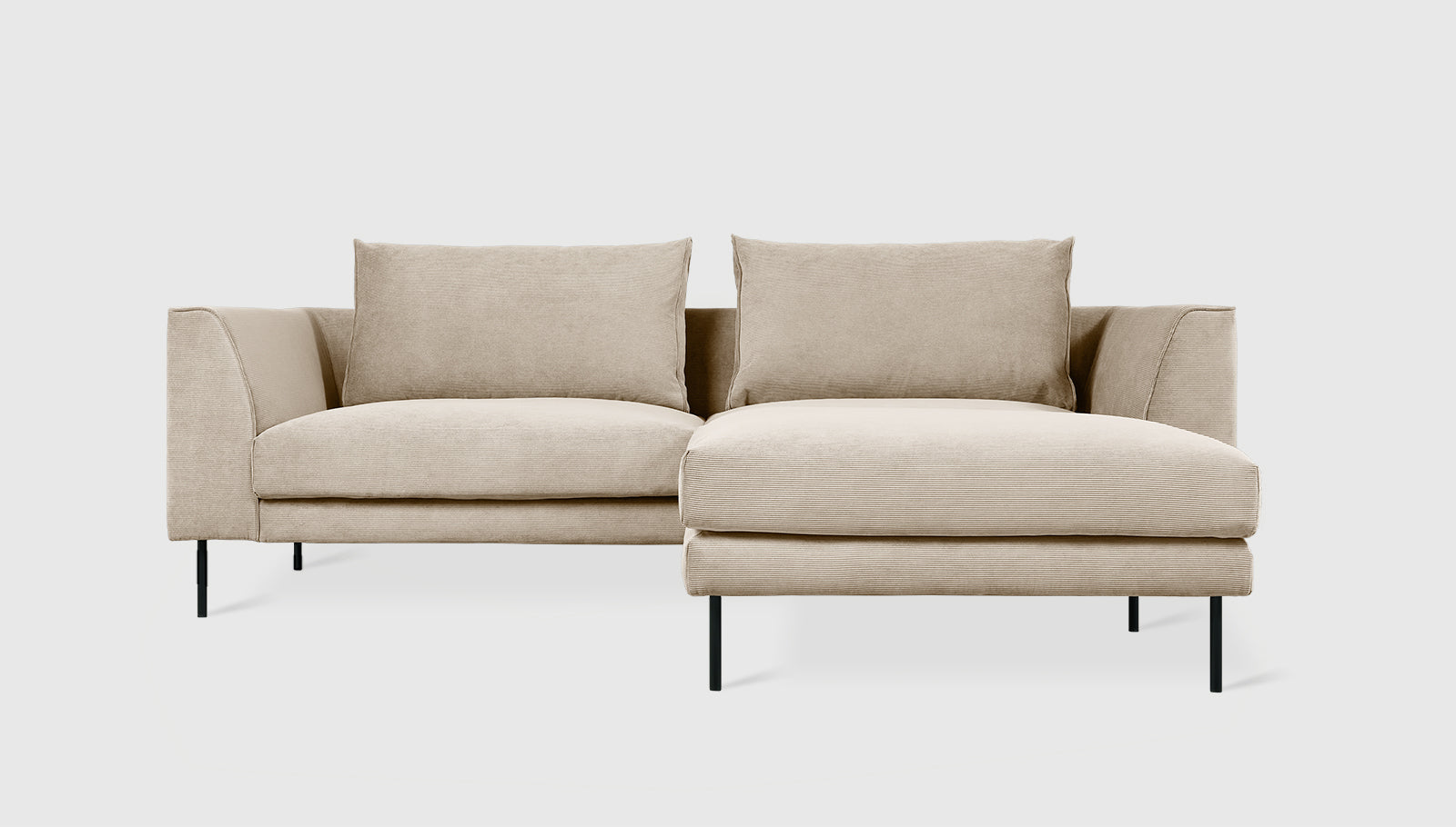 Renfrew Loft Bi-Sectional Sectional Gus*     Four Hands, Mid Century Modern Furniture, Old Bones Furniture Company, Old Bones Co, Modern Mid Century, Designer Furniture, https://www.oldbonesco.com/