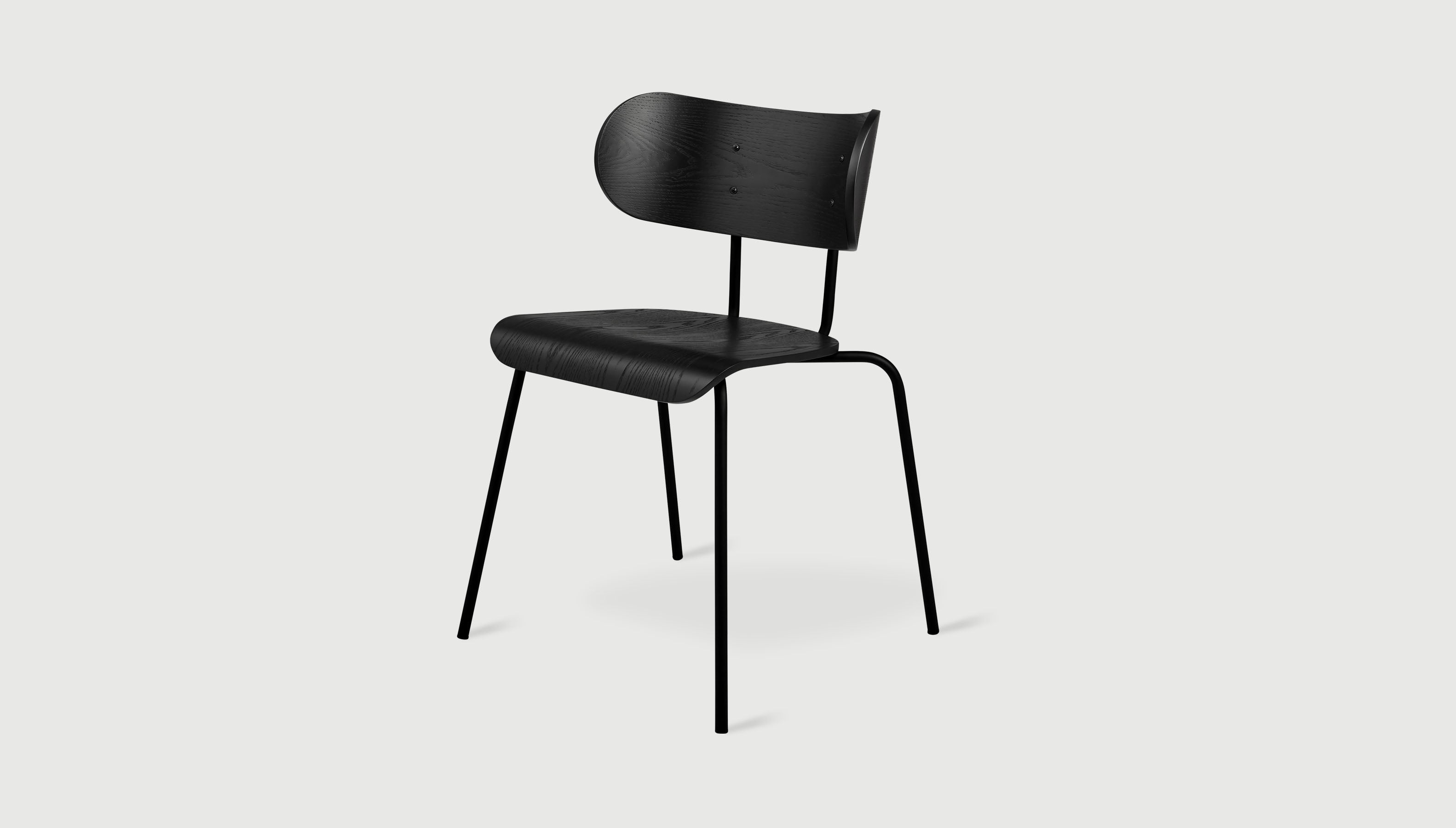 Bantam Dining Chair Black Ash / BlackDining Chair Gus*  Black Ash Black  Four Hands, Mid Century Modern Furniture, Old Bones Furniture Company, Old Bones Co, Modern Mid Century, Designer Furniture, https://www.oldbonesco.com/