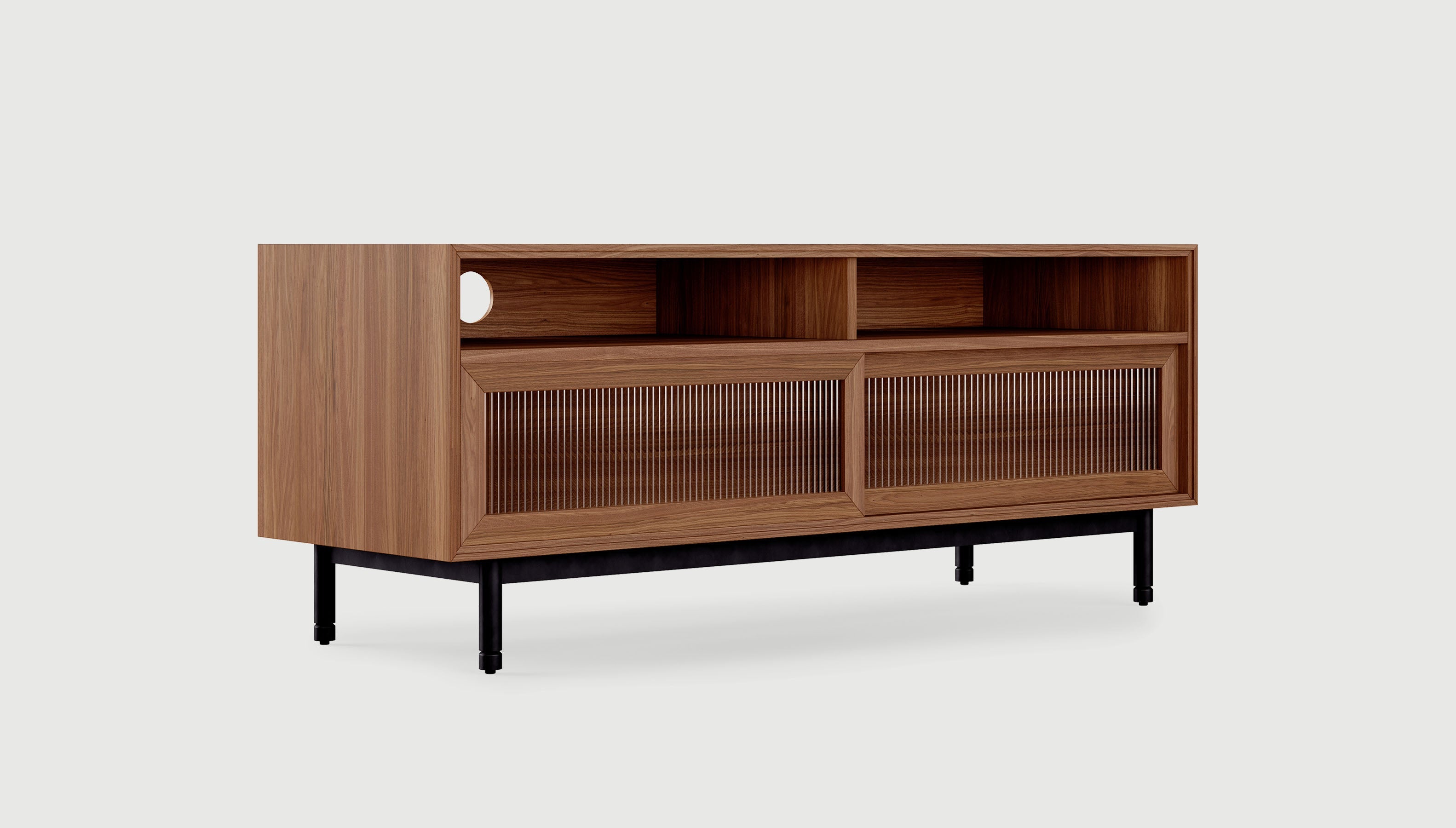 Munro Media Stand Storage Gus*     Four Hands, Mid Century Modern Furniture, Old Bones Furniture Company, Old Bones Co, Modern Mid Century, Designer Furniture, https://www.oldbonesco.com/