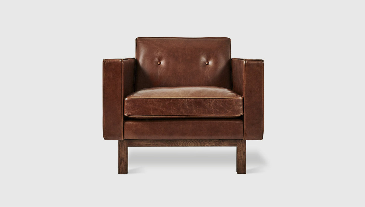Embassy Chair Saddle Brown LeatherChair Gus*  Saddle Brown Leather   Four Hands, Mid Century Modern Furniture, Old Bones Furniture Company, Old Bones Co, Modern Mid Century, Designer Furniture, https://www.oldbonesco.com/