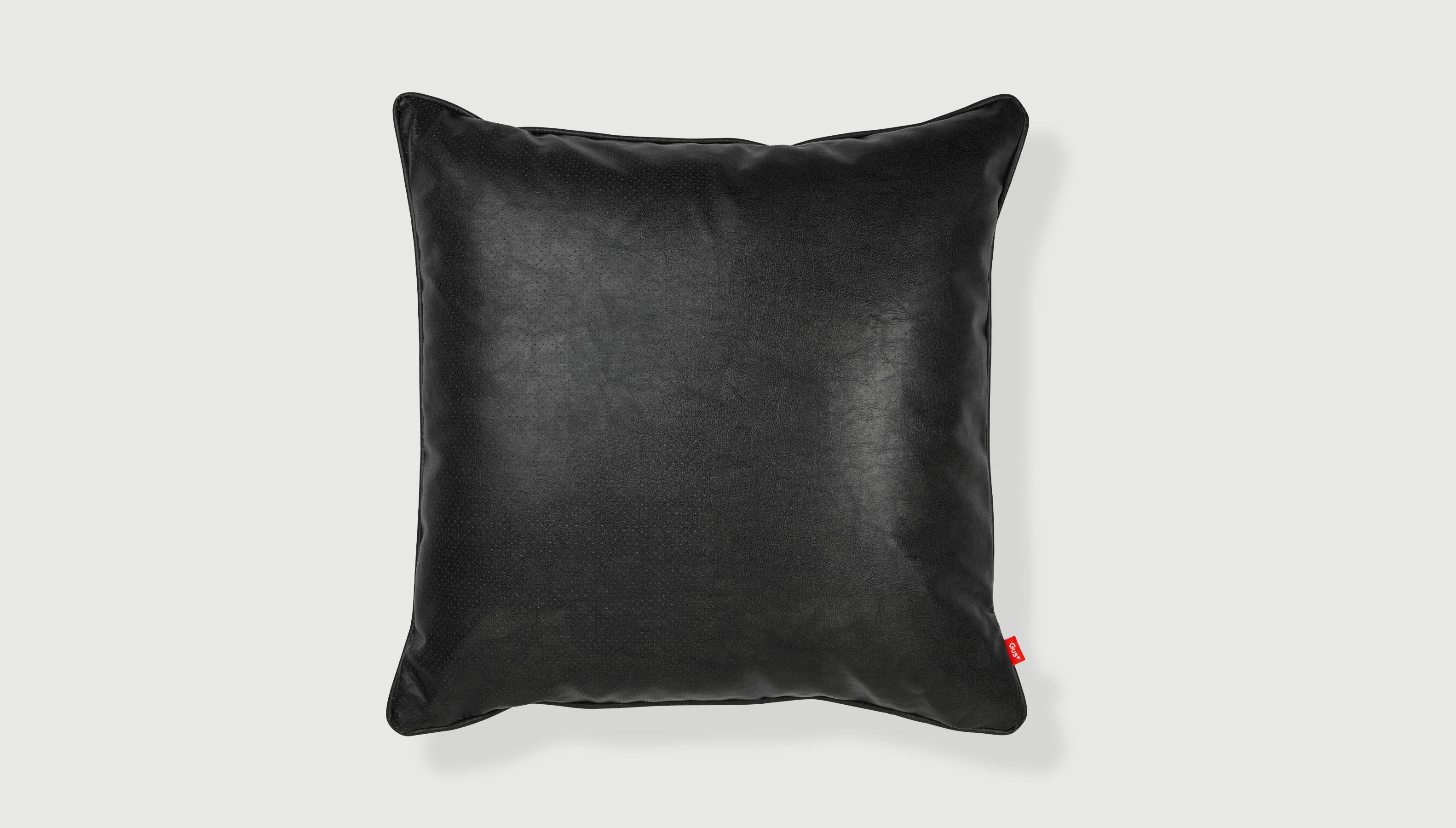 Duo Pillow Parliament Stone/Vegan Appleskin Leather Licorice / 20x20Pillow Gus*  Parliament Stone/Vegan Appleskin Leather Licorice 20x20  Four Hands, Mid Century Modern Furniture, Old Bones Furniture Company, Old Bones Co, Modern Mid Century, Designer Furniture, https://www.oldbonesco.com/
