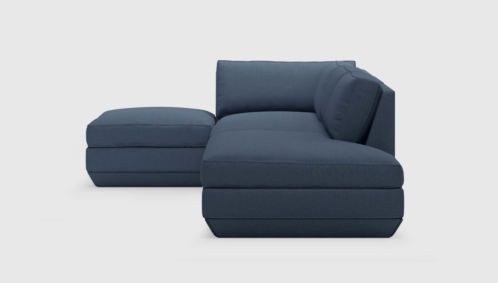 Podium Modular 4PC Lounge Sectional B Sectional Sofa Gus*     Four Hands, Mid Century Modern Furniture, Old Bones Furniture Company, Old Bones Co, Modern Mid Century, Designer Furniture, https://www.oldbonesco.com/