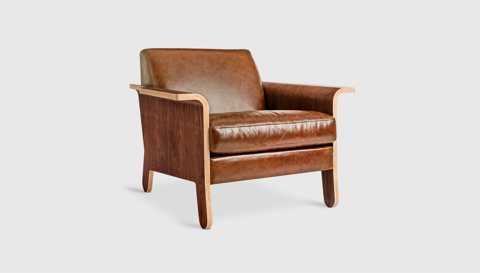 Lodge Chair Saddle Brown Leather / WalnutChair Gus*  Saddle Brown Leather Walnut  Four Hands, Mid Century Modern Furniture, Old Bones Furniture Company, Old Bones Co, Modern Mid Century, Designer Furniture, https://www.oldbonesco.com/