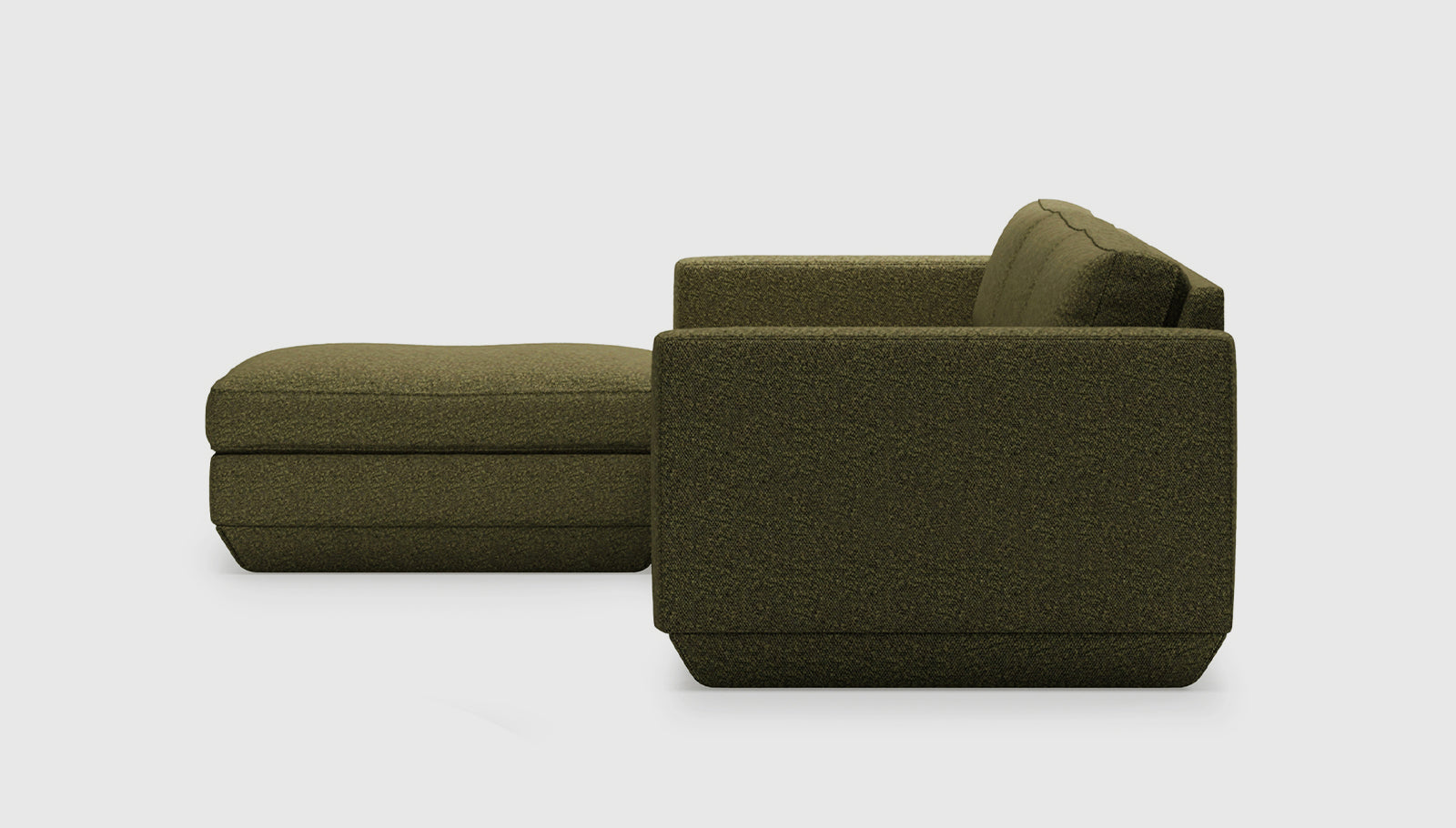 Podium Modular 4PC Sectional Sectionals Gus*     Four Hands, Mid Century Modern Furniture, Old Bones Furniture Company, Old Bones Co, Modern Mid Century, Designer Furniture, https://www.oldbonesco.com/