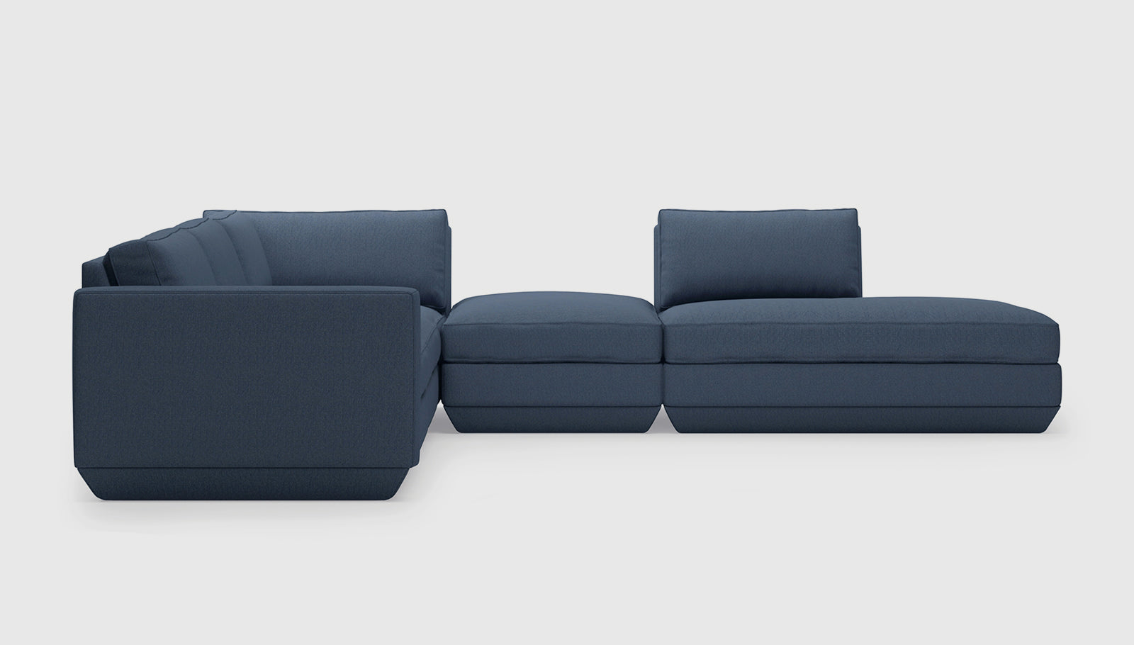 Podium Modular 5PC Seating Group A Sectionals Gus*     Four Hands, Mid Century Modern Furniture, Old Bones Furniture Company, Old Bones Co, Modern Mid Century, Designer Furniture, https://www.oldbonesco.com/