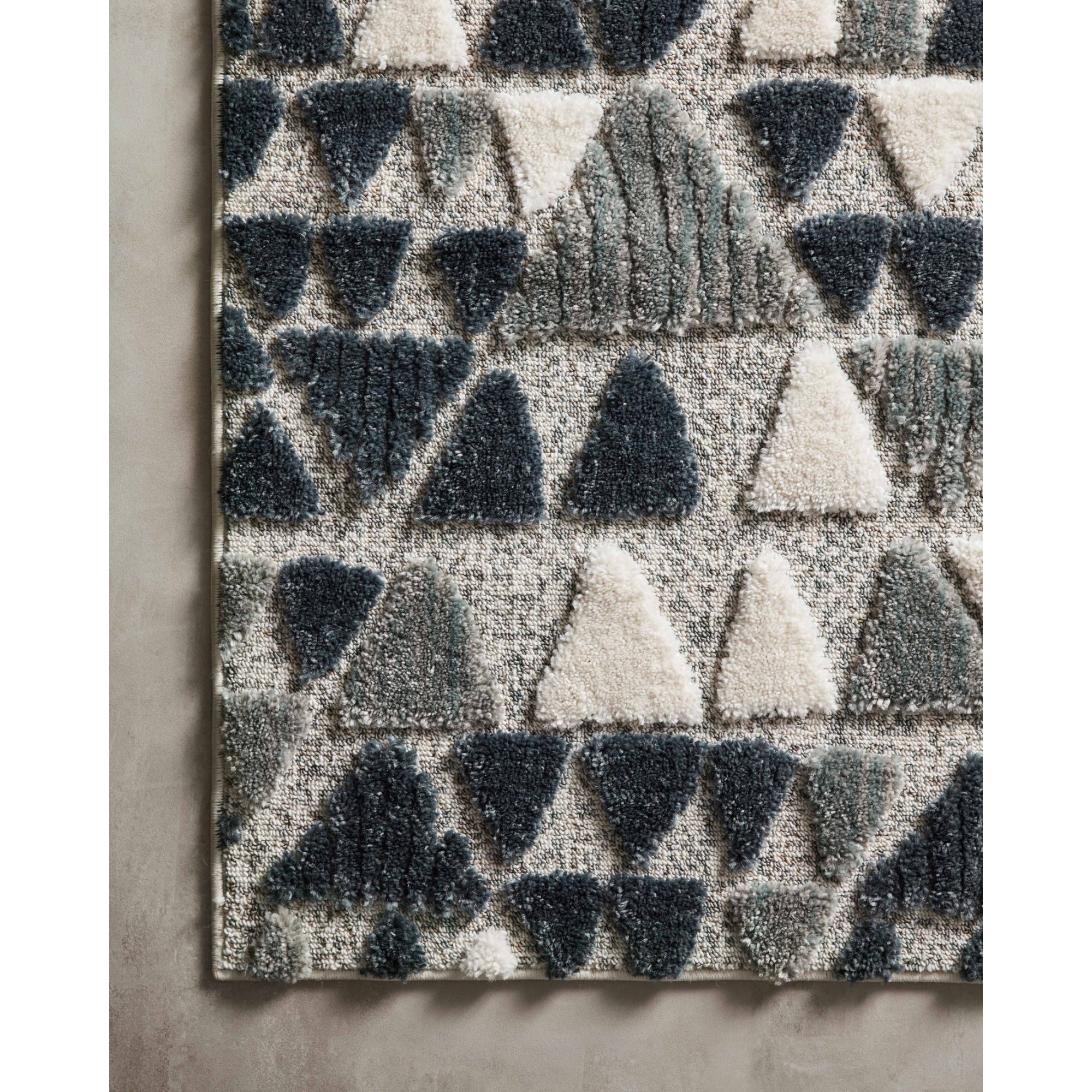 Loloi Hagen Slate/Denim 18" x 18" Sample Rug