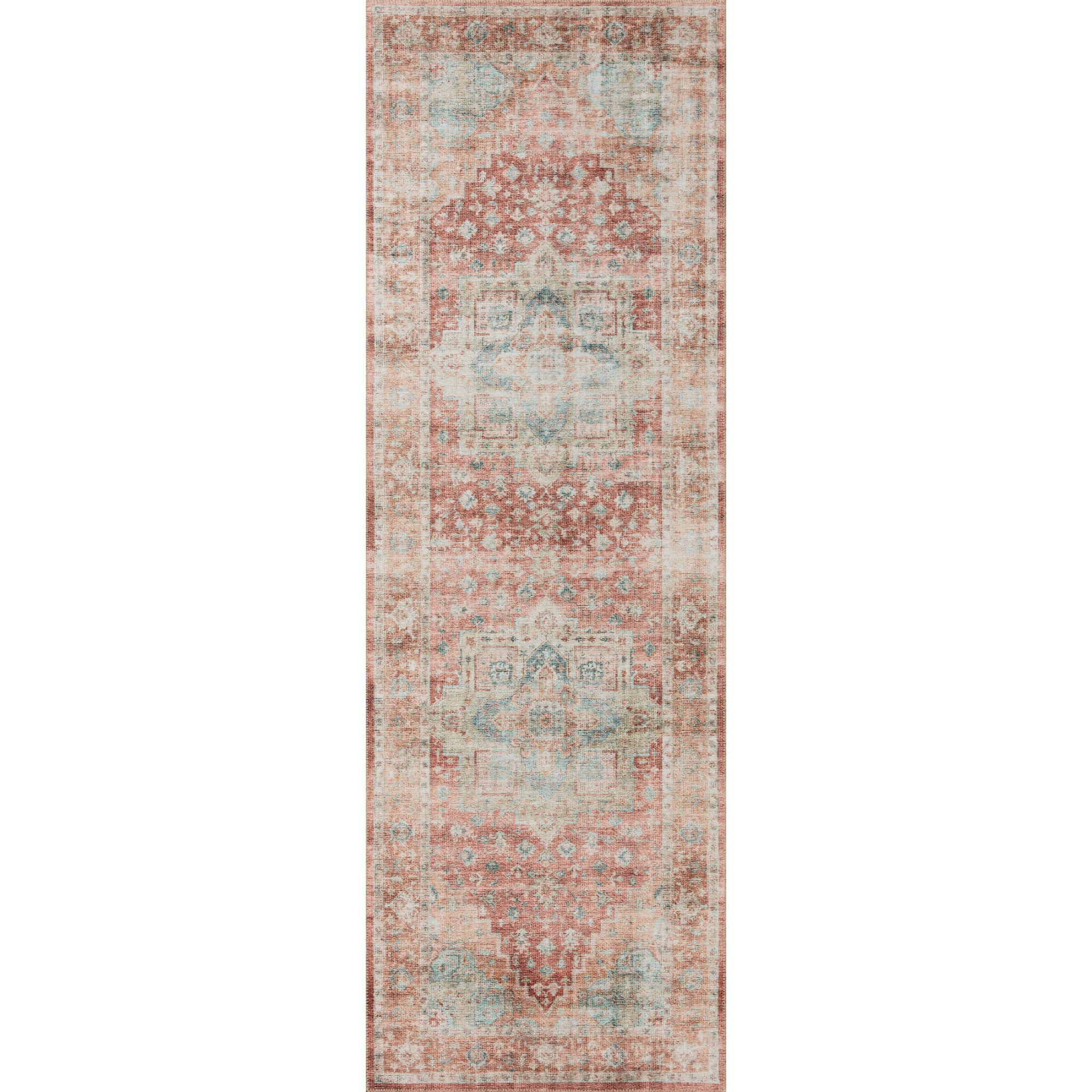 Loloi Heidi Terracotta/Aqua Rug