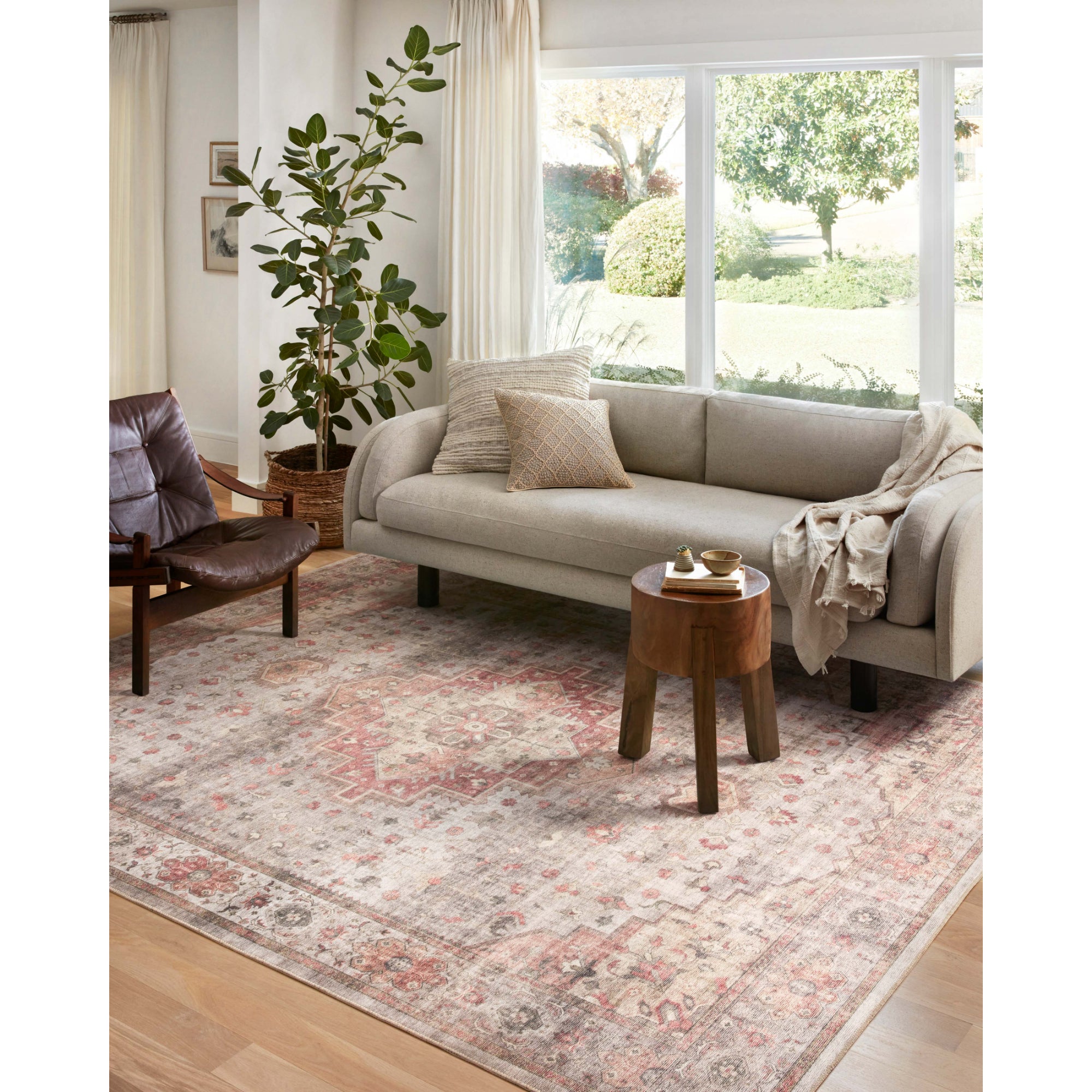 Loloi Heidi Dove/Spice Rug