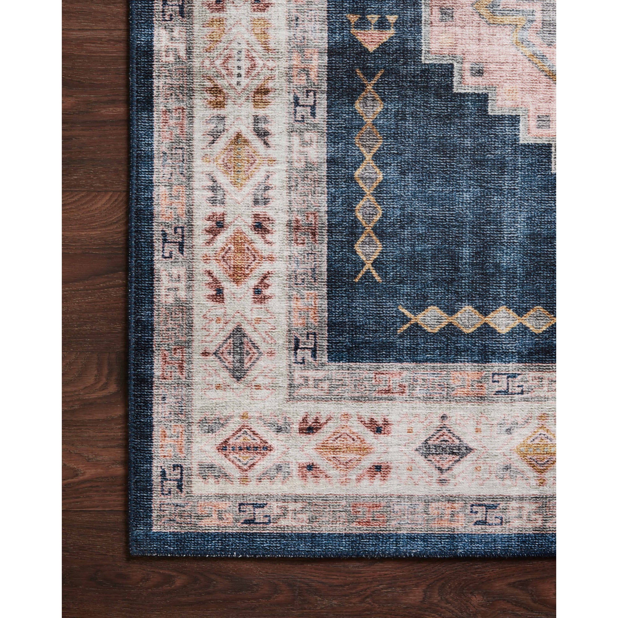 Loloi Heidi Denim/Blush Rug