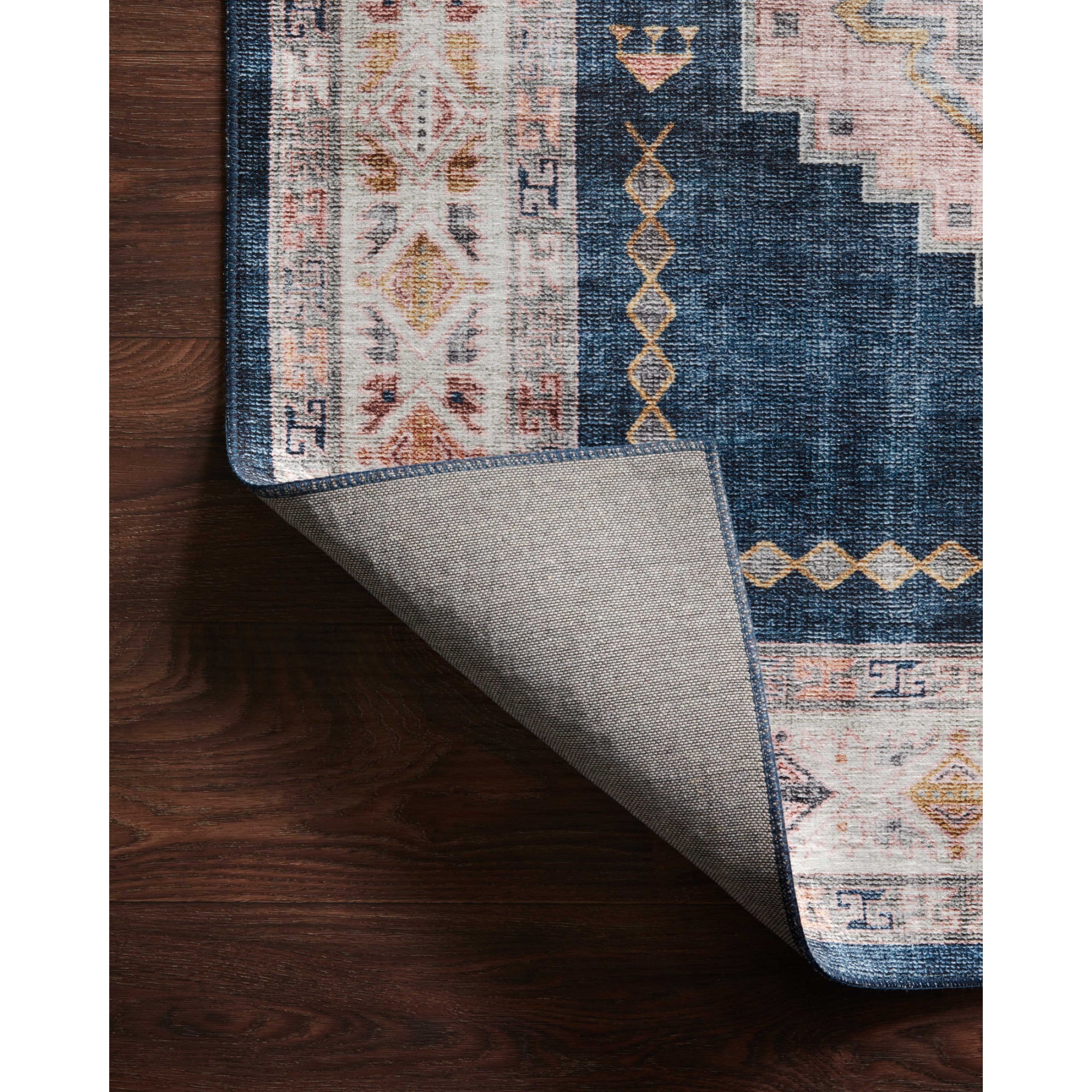 Loloi Heidi Denim/Blush Rug