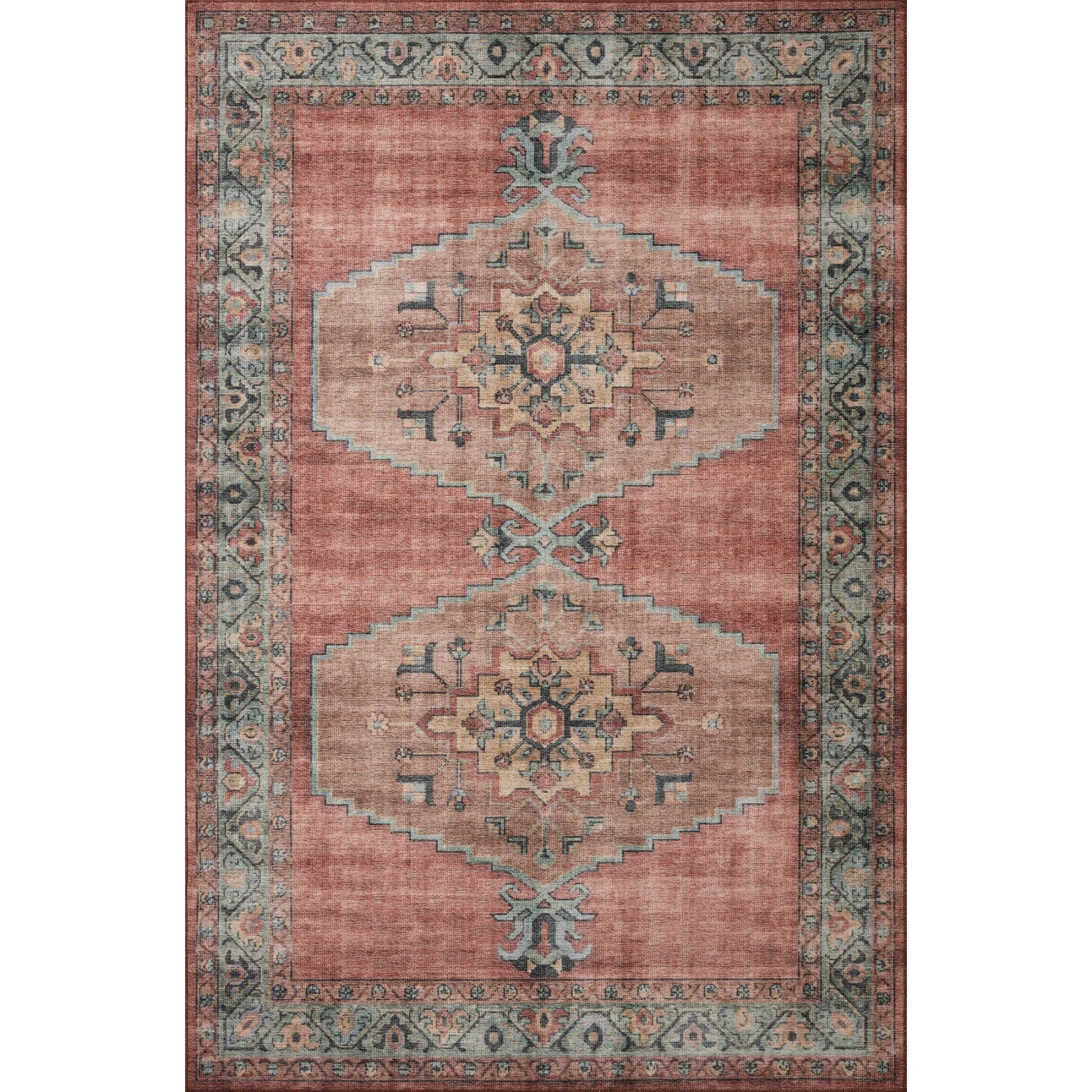 Loloi Heidi Spice/Aqua Rug