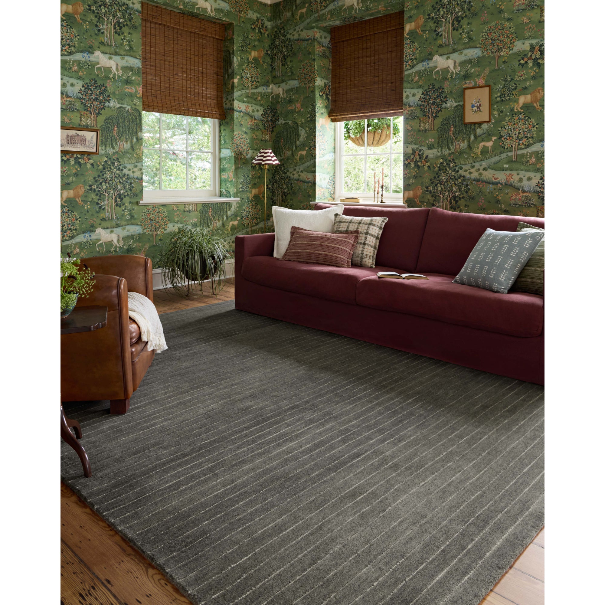 Chris Loves Julia x Loloi Henry Charcoal/Ivory Rug