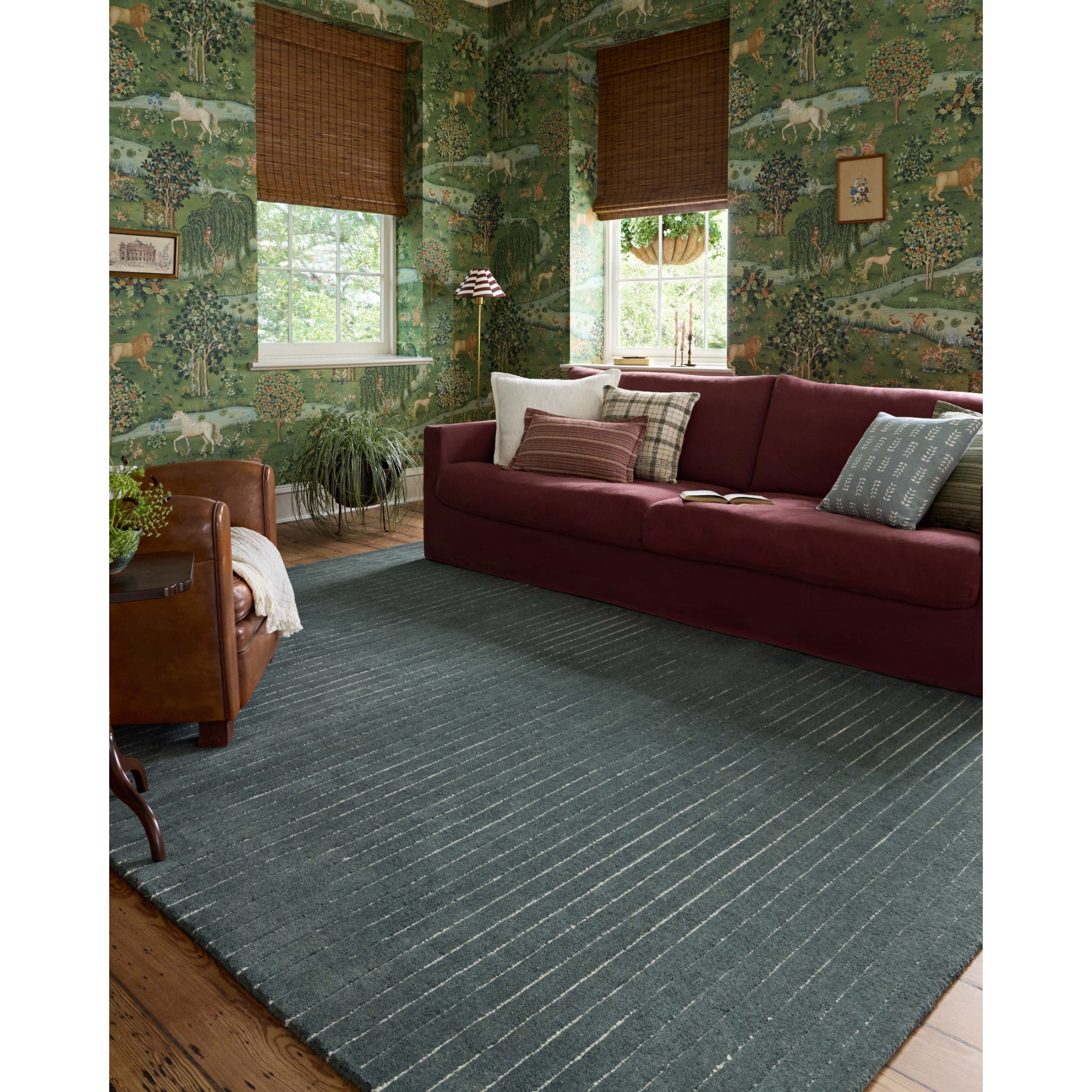 Chris Loves Julia x Loloi Henry Denim/Ivory Rug