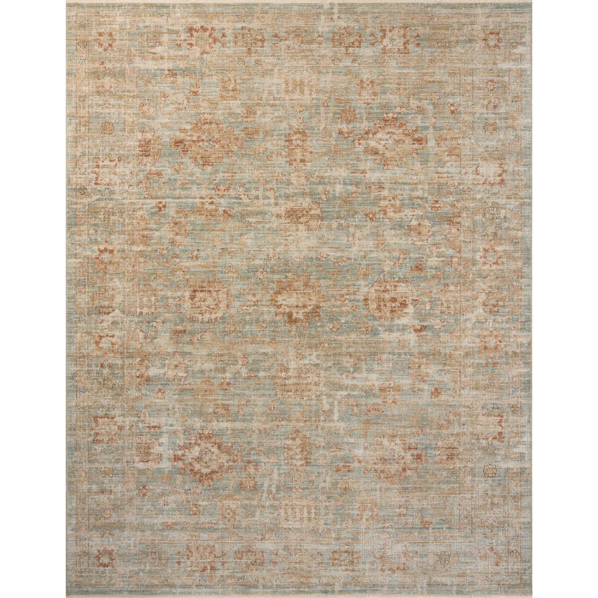 Loloi Heritage Aqua/Terracotta Rug