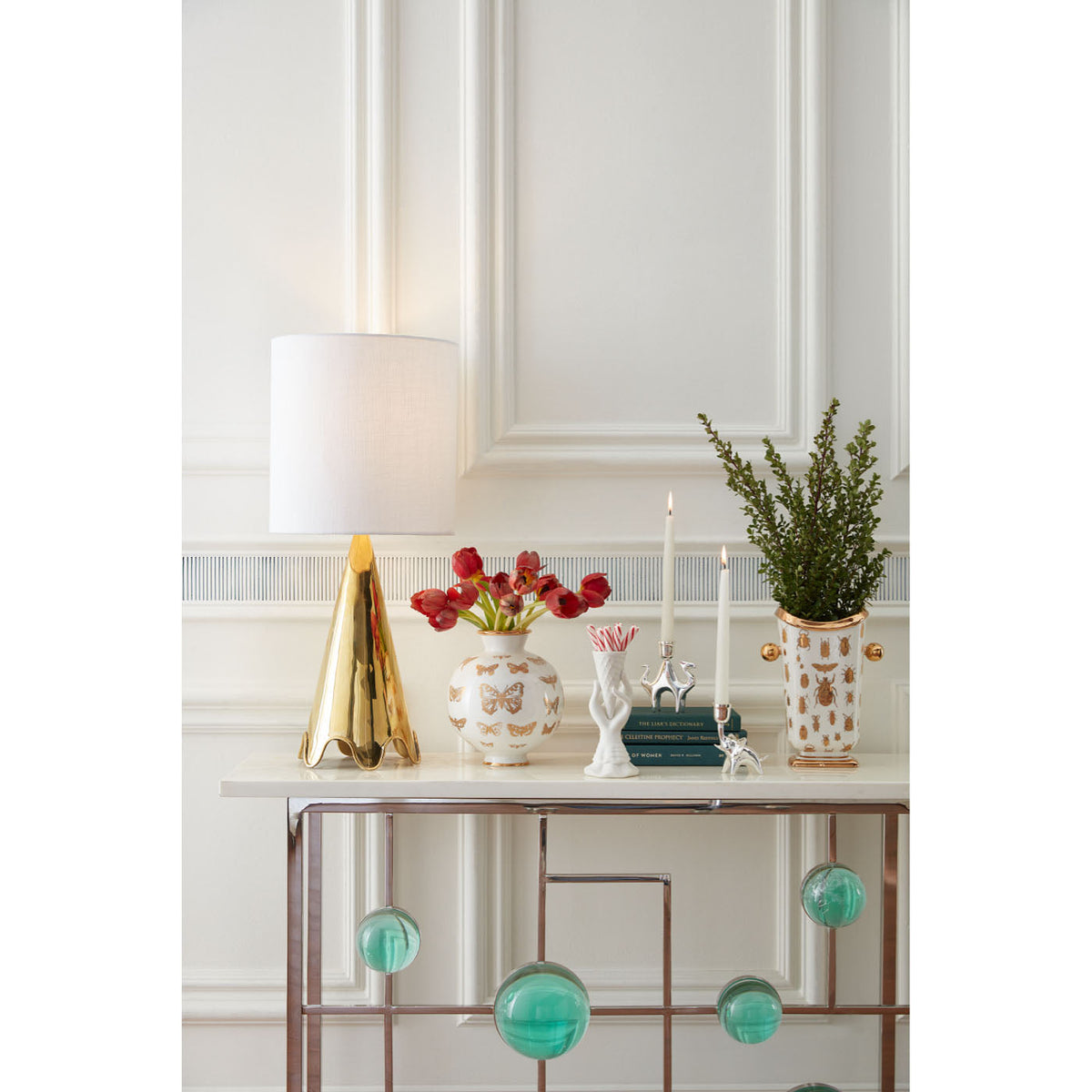 Globo Fretwork Console Table