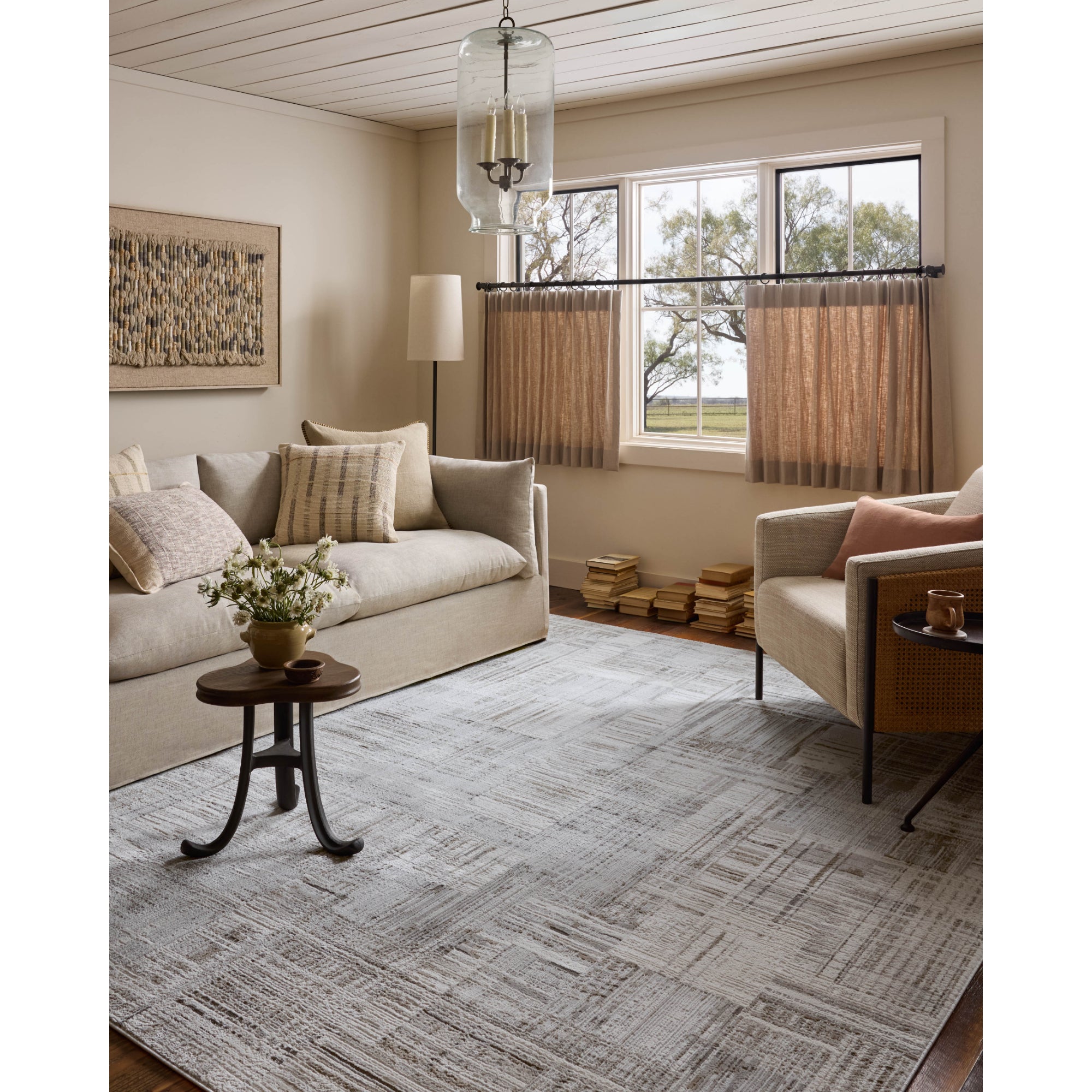 Loloi Hollis Pebble/Ivory Rug
