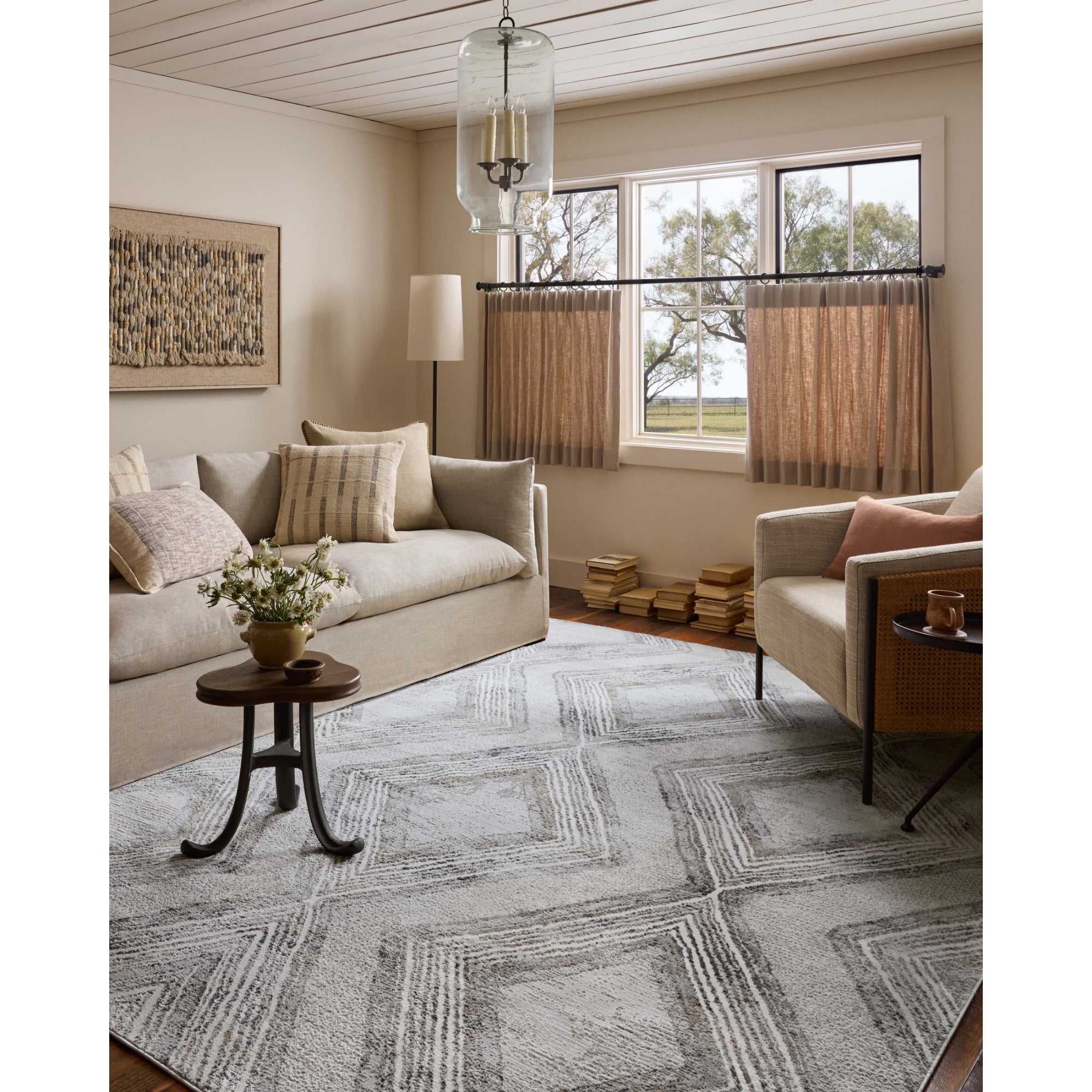 Loloi Hollis Mist/Natural Rug