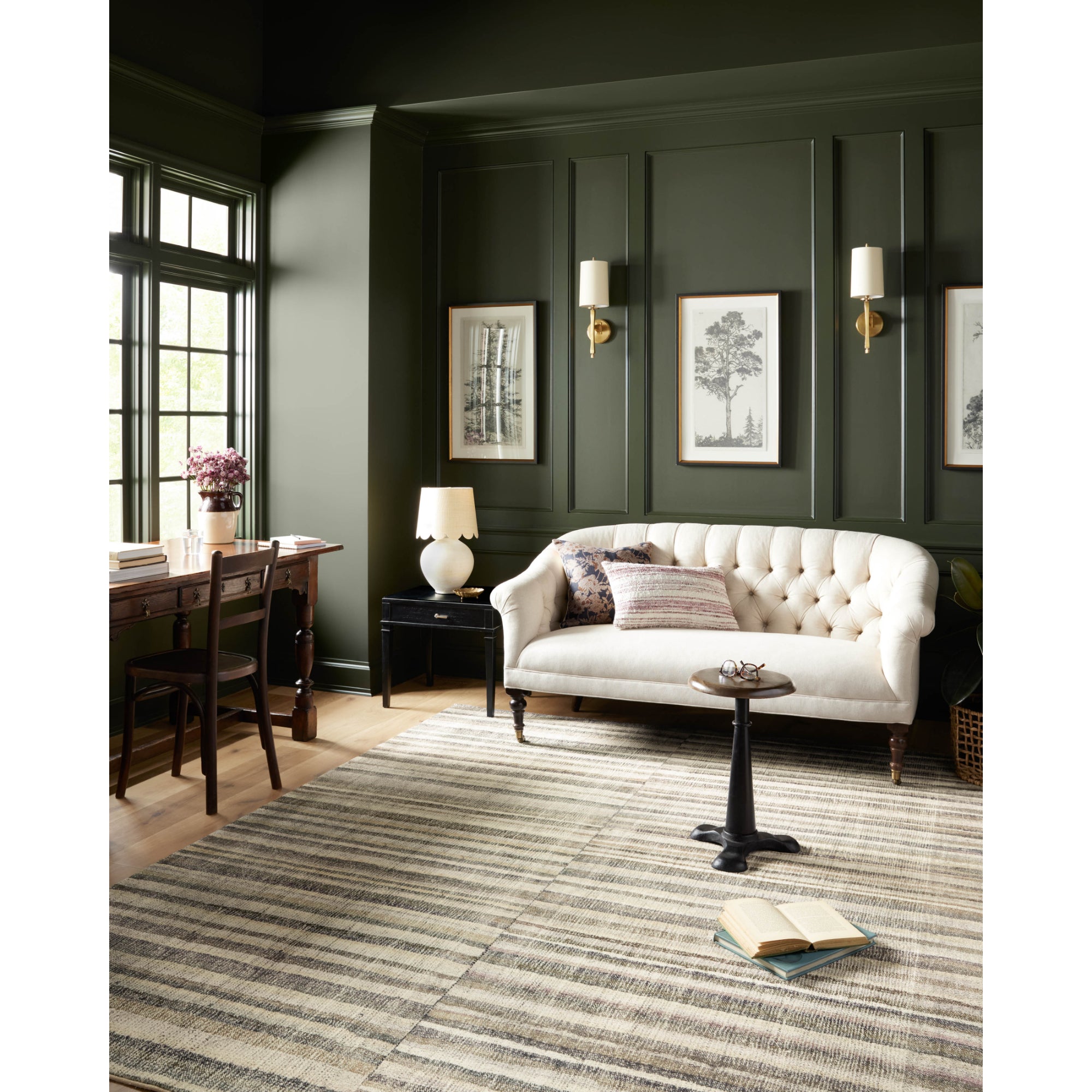 Chris Loves Julia x Loloi Humphrey Natural/Moss Rug