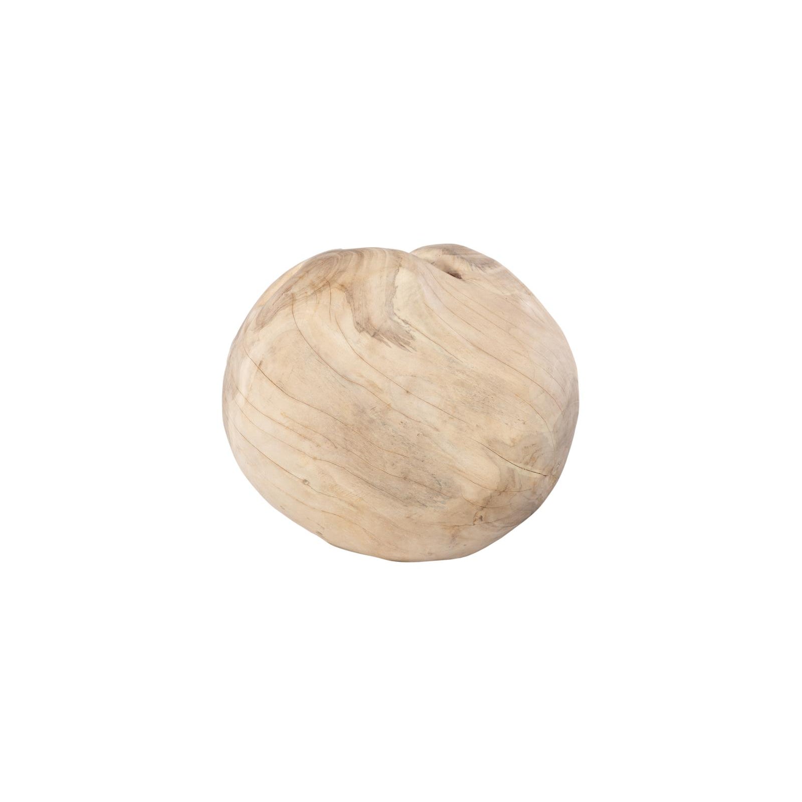 Teak Wood Ball Sculpture